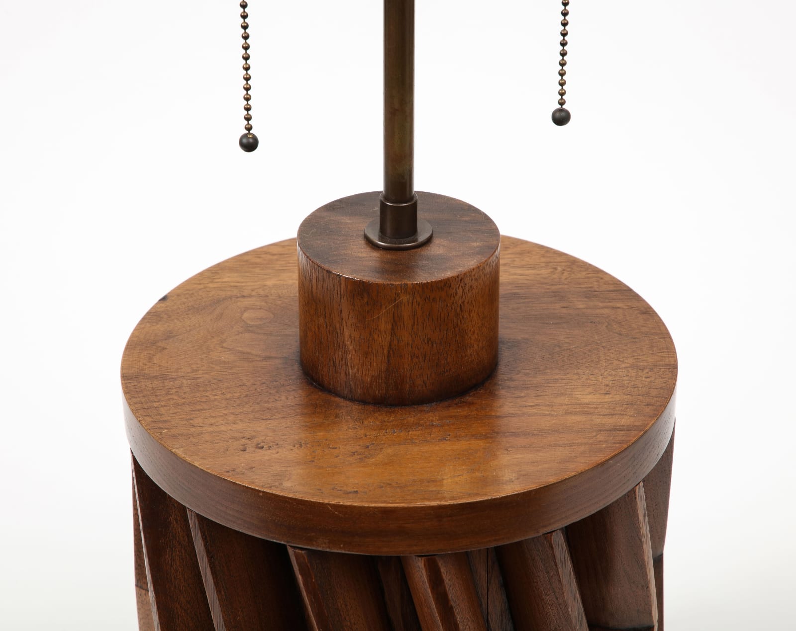 American Hand-Made Walnut Table Lamp