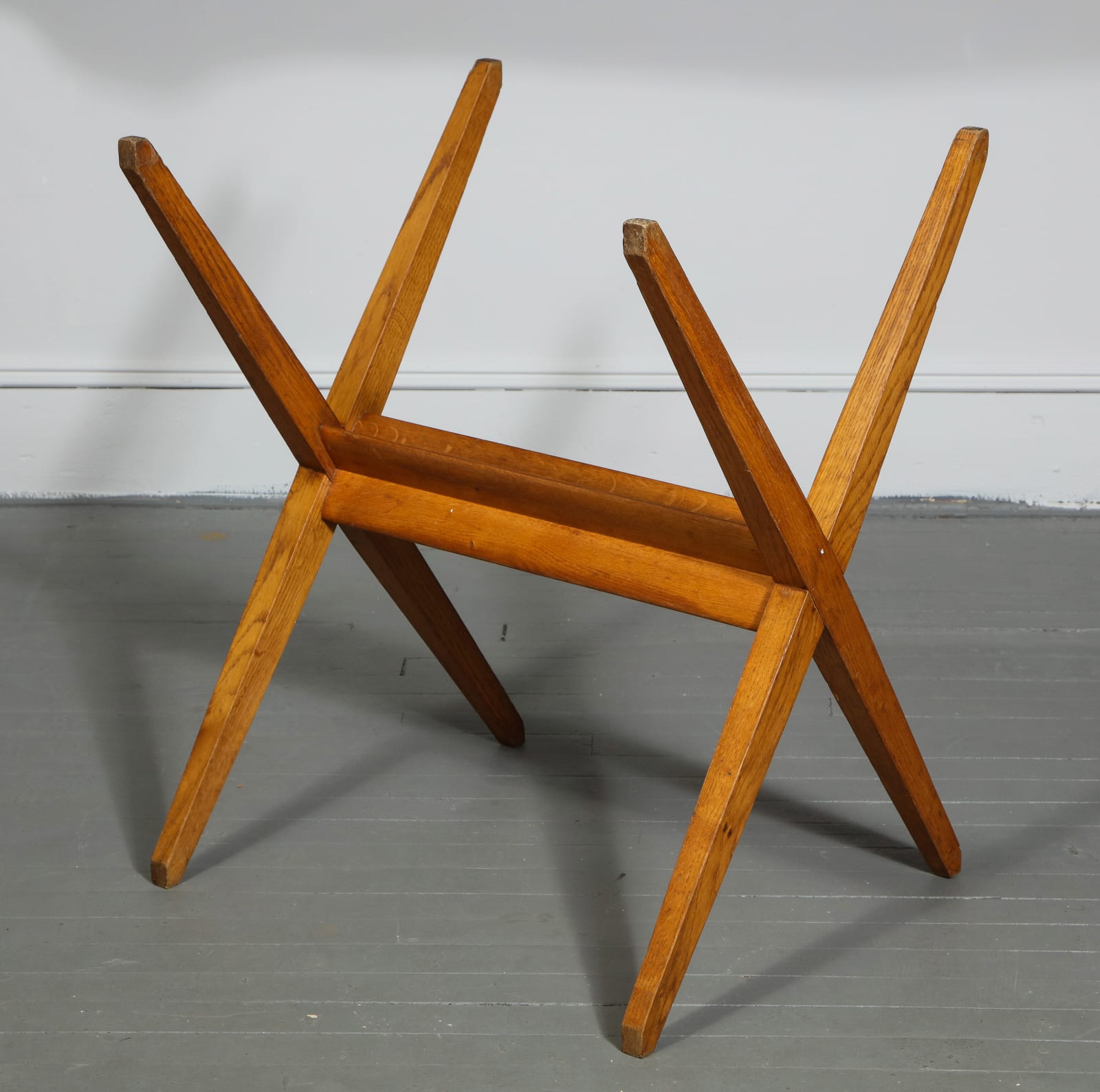 Mid-Century Oak Side/Game Table in the Manner of Pierre Jeanneret