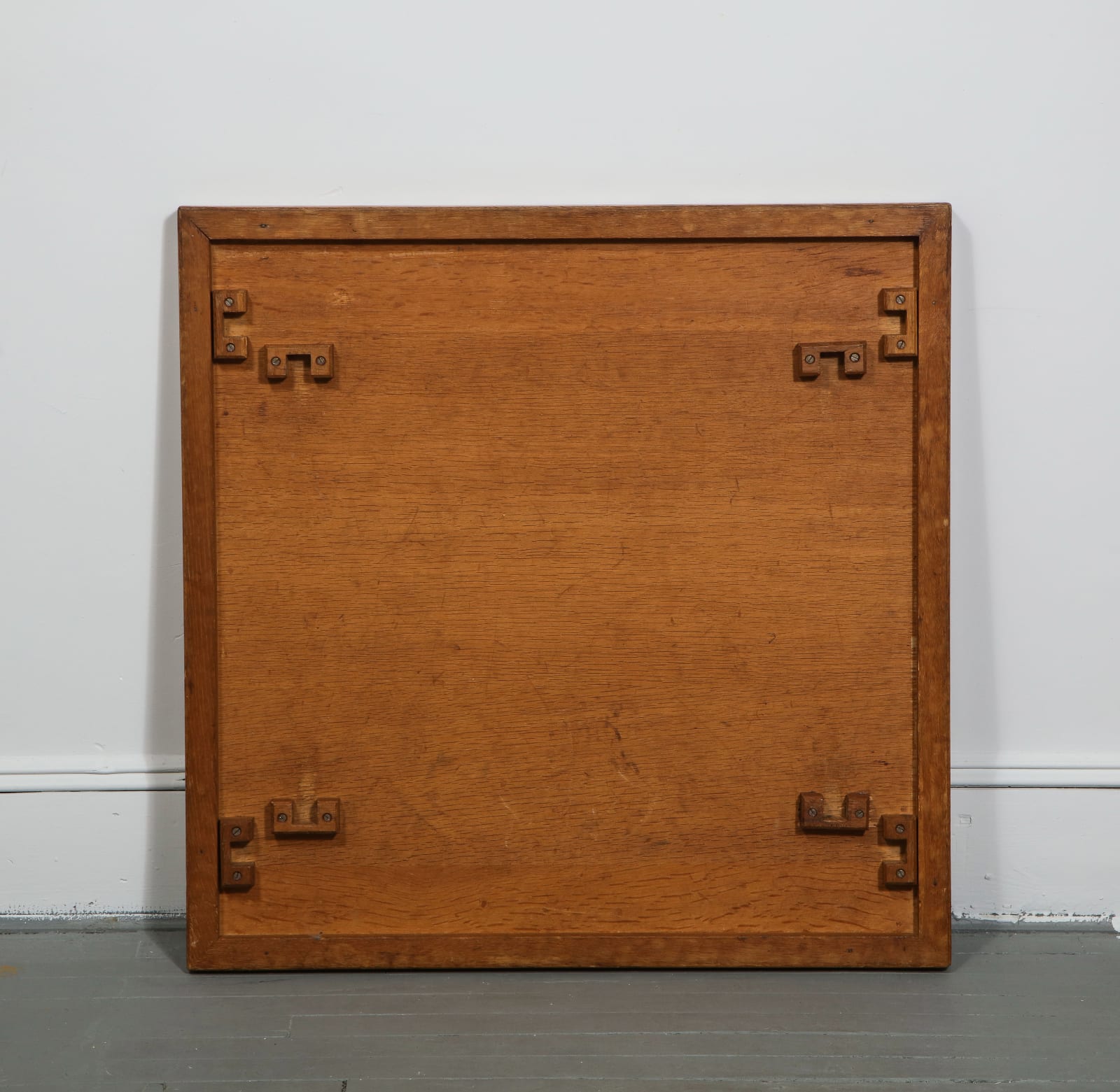 Mid-Century Oak Side/Game Table in the Manner of Pierre Jeanneret