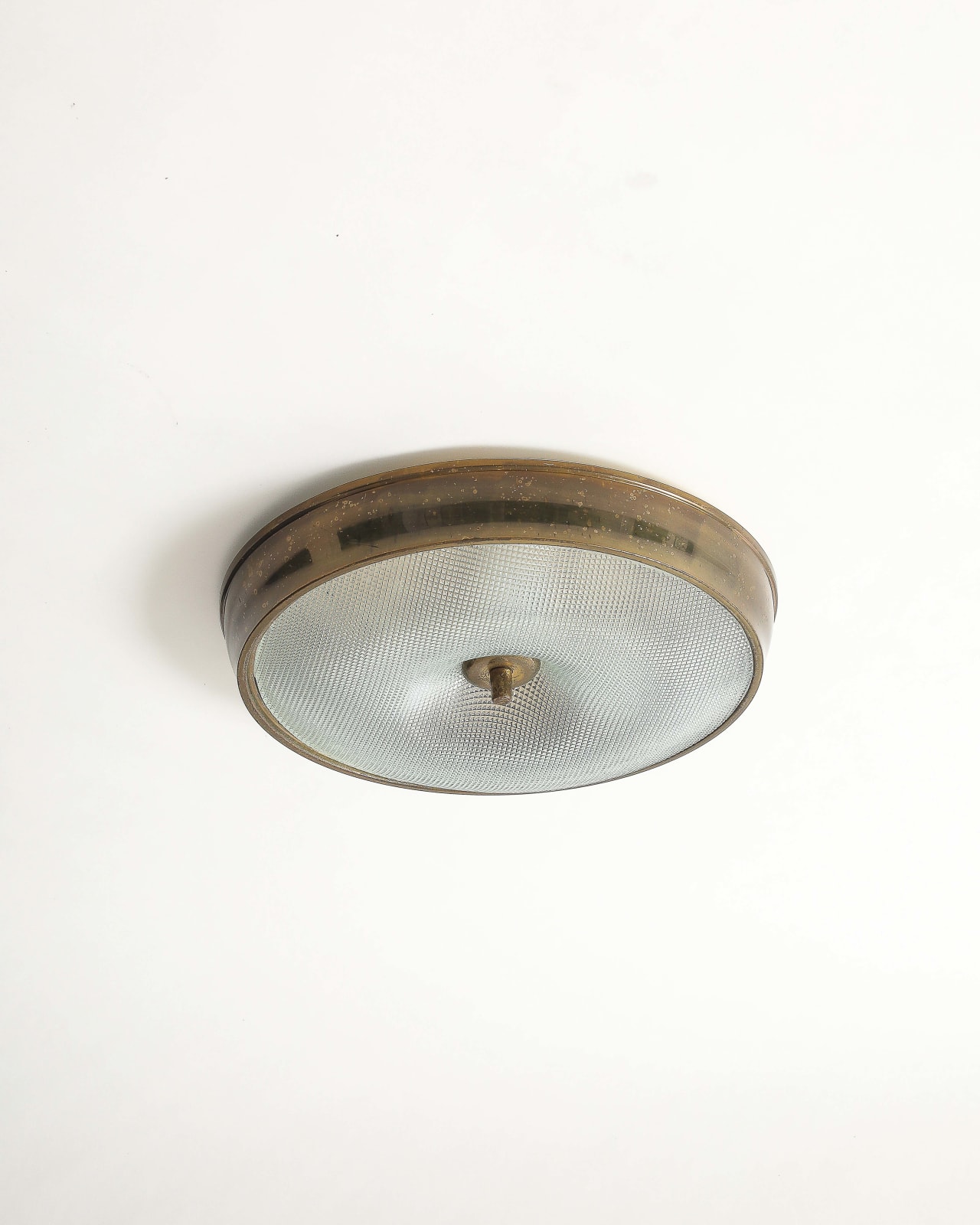 In the Manner of Fontana Arte, Flush Mount Light Fixture