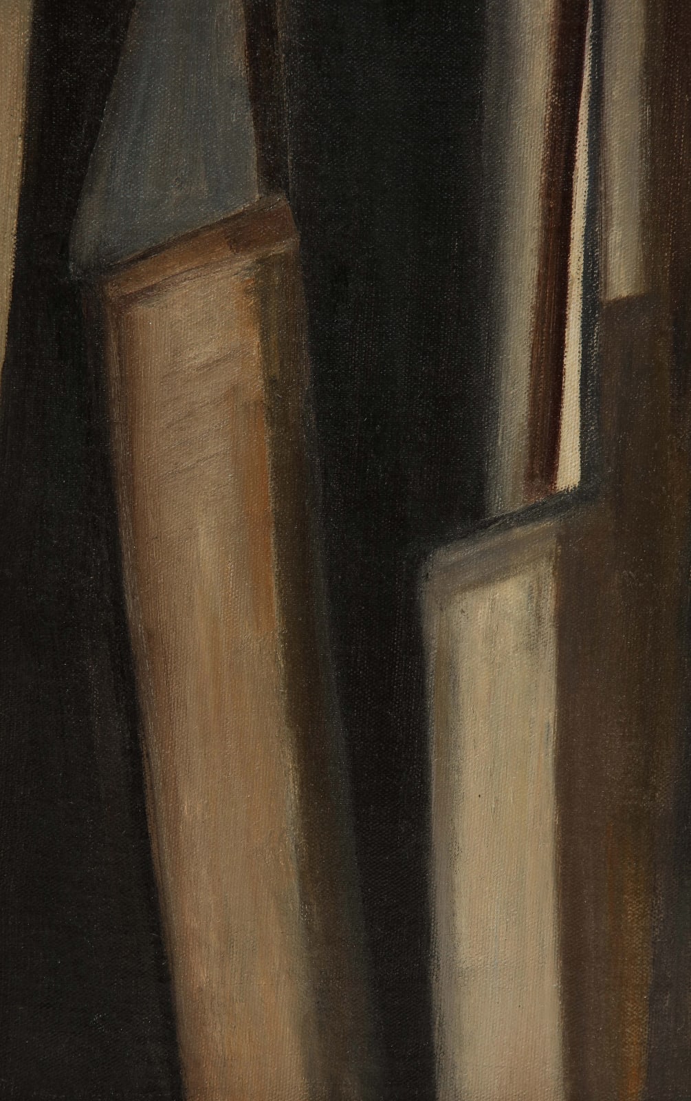 Untitled Black and Brown Modernist Painting