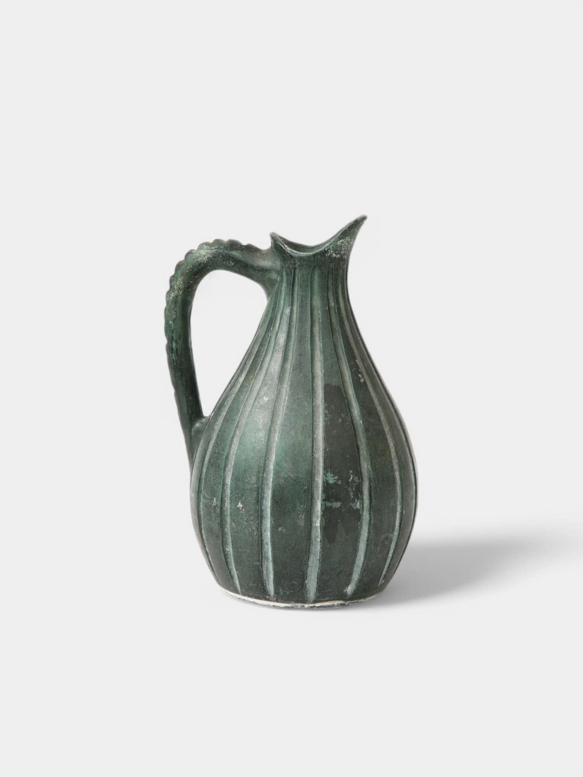 Green Ceramic Pitcher