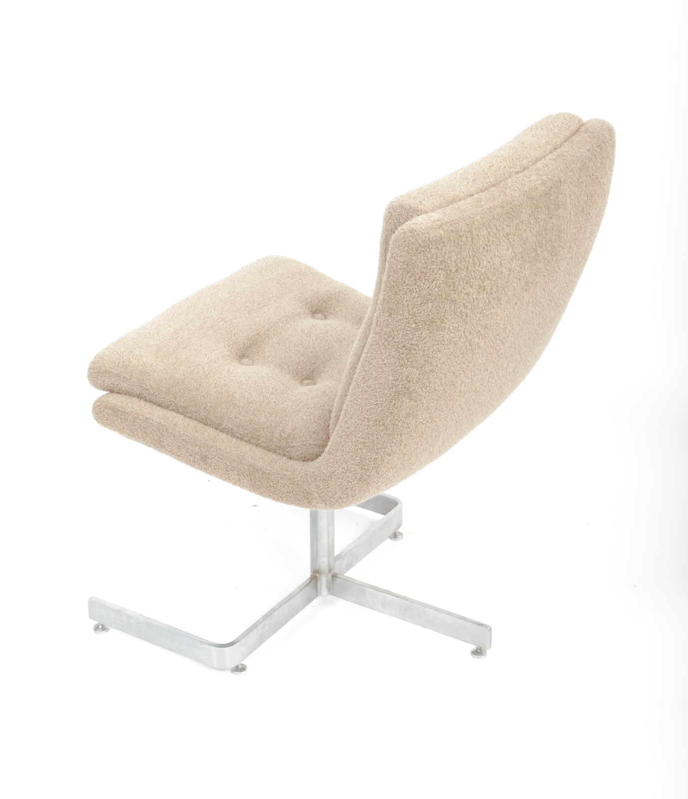 Raphael Raffel, Pair of Cream Boucle Lounge Chairs