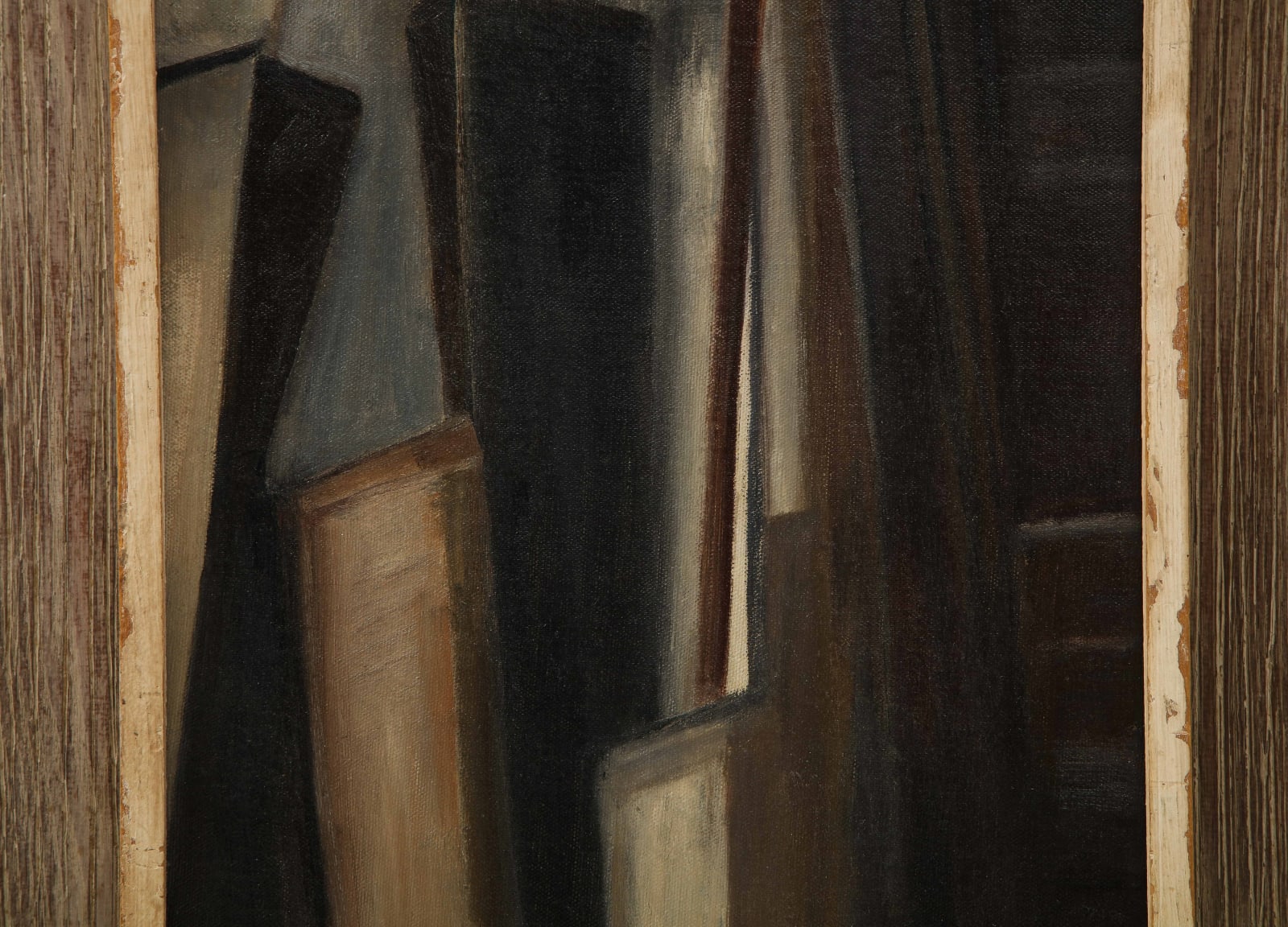 Untitled Black and Brown Modernist Painting