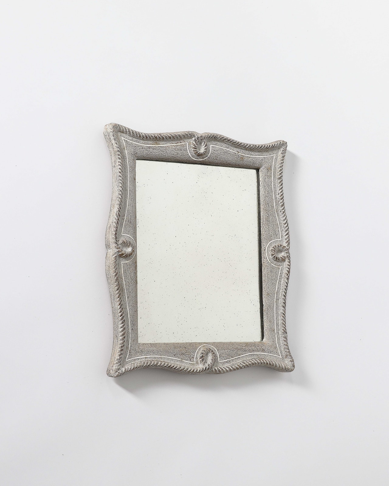 E. Bouche, Framed Mirror with Rope Motif