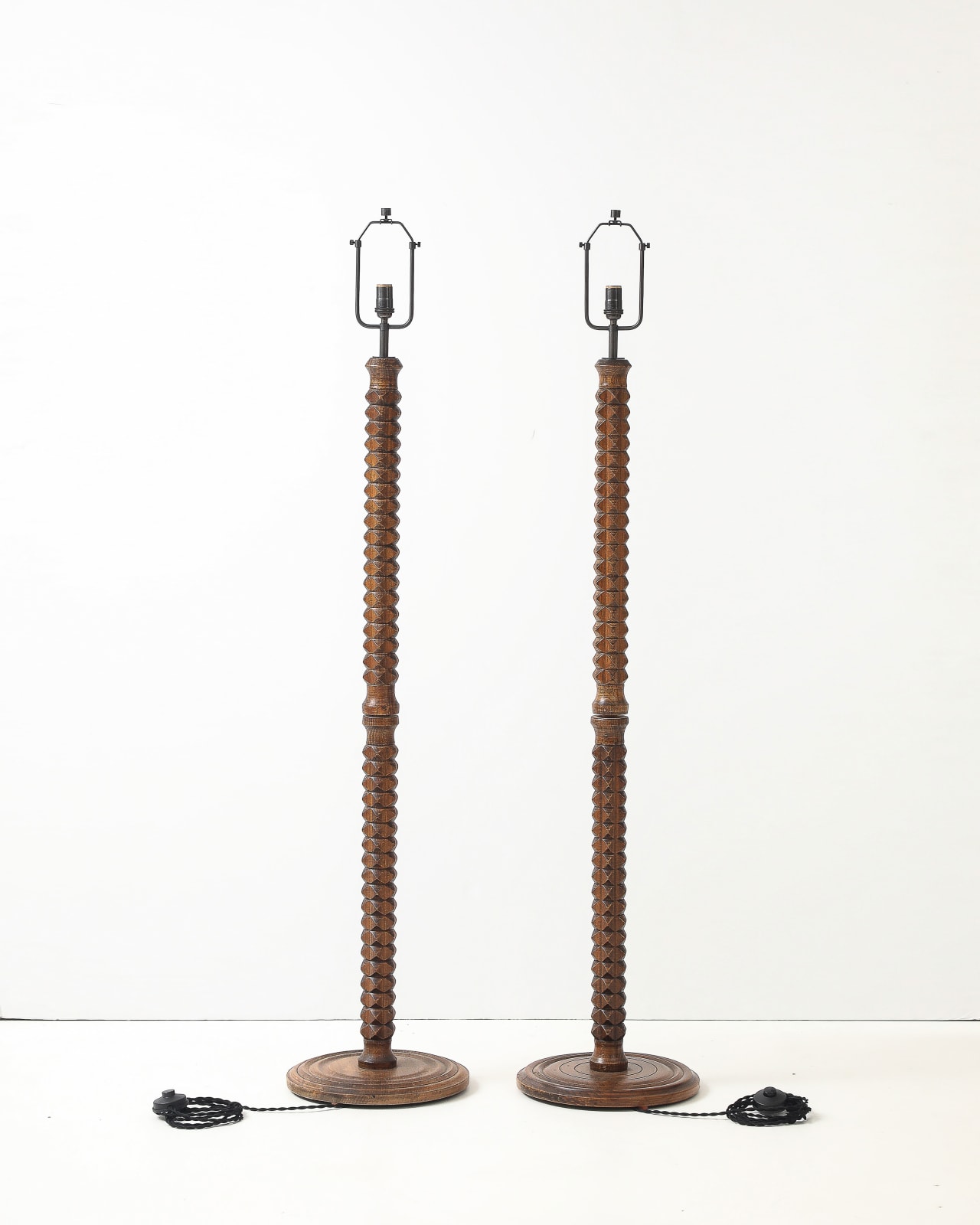 In the Manner of Charles Dudouyt, Pair of Floor Lamps