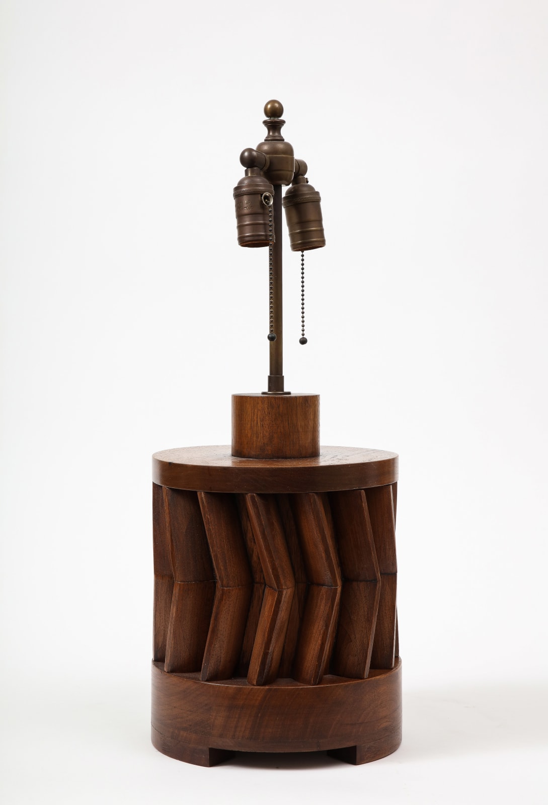 American Hand-Made Walnut Table Lamp