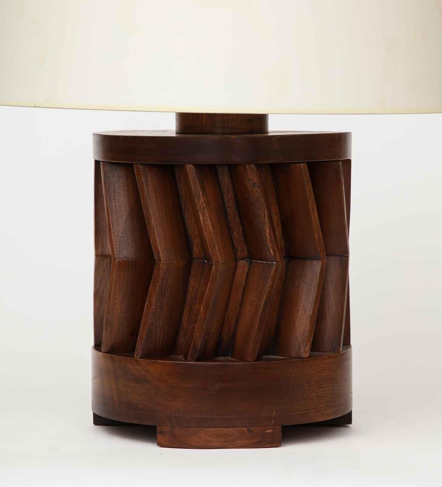 American Hand-Made Walnut Table Lamp