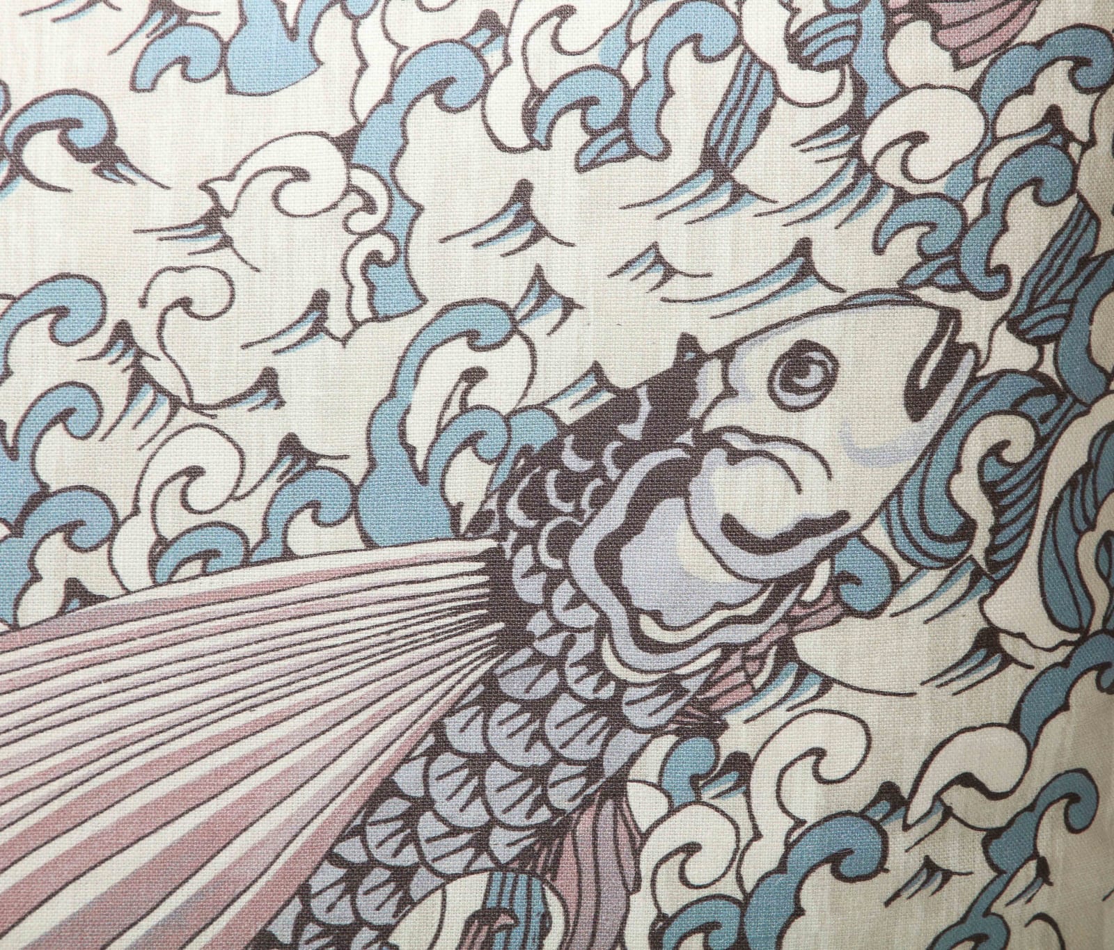 Peter Fasano, "Mystique" Pink, Blue, and Cream Pillow