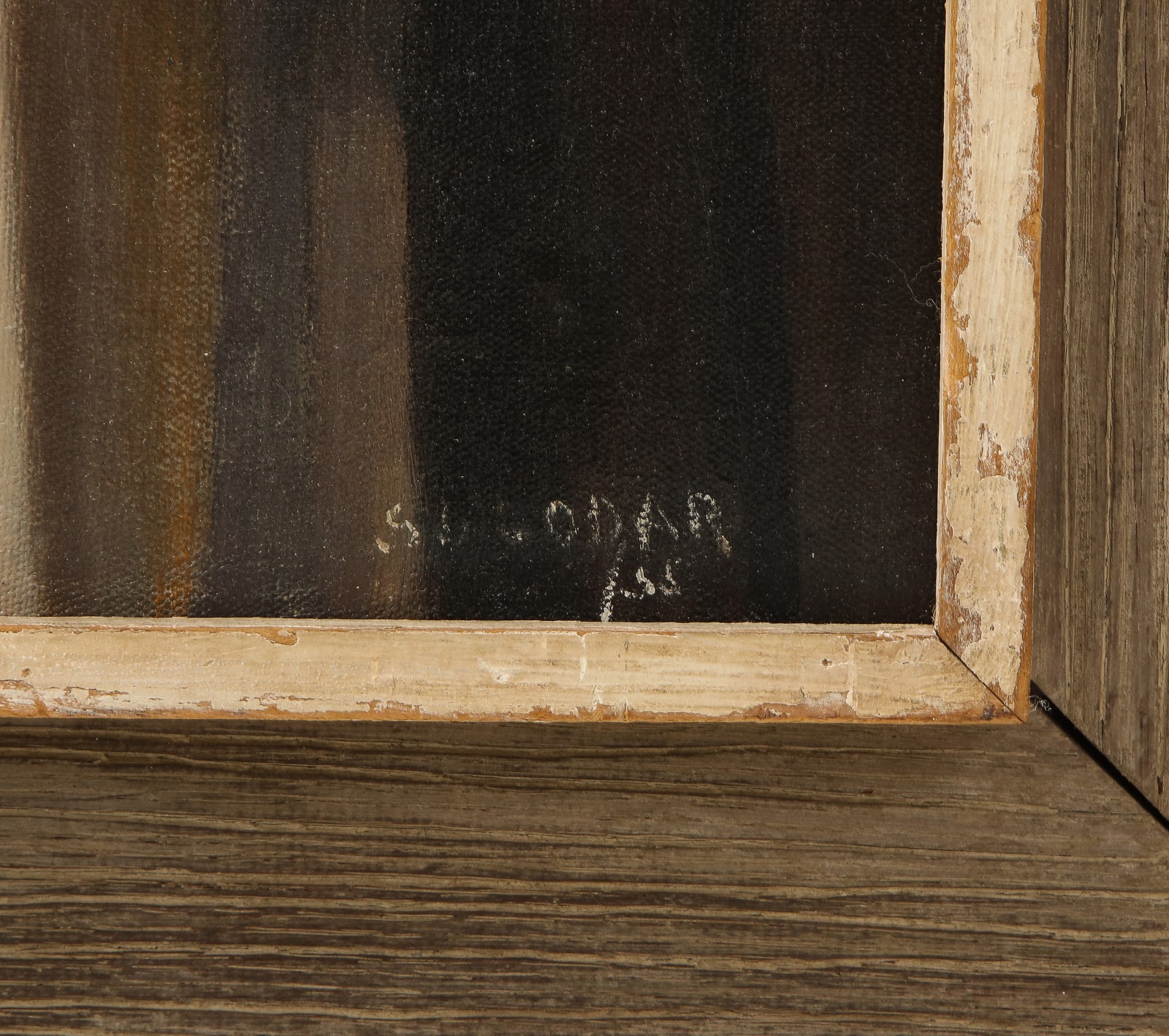 Untitled Black and Brown Modernist Painting