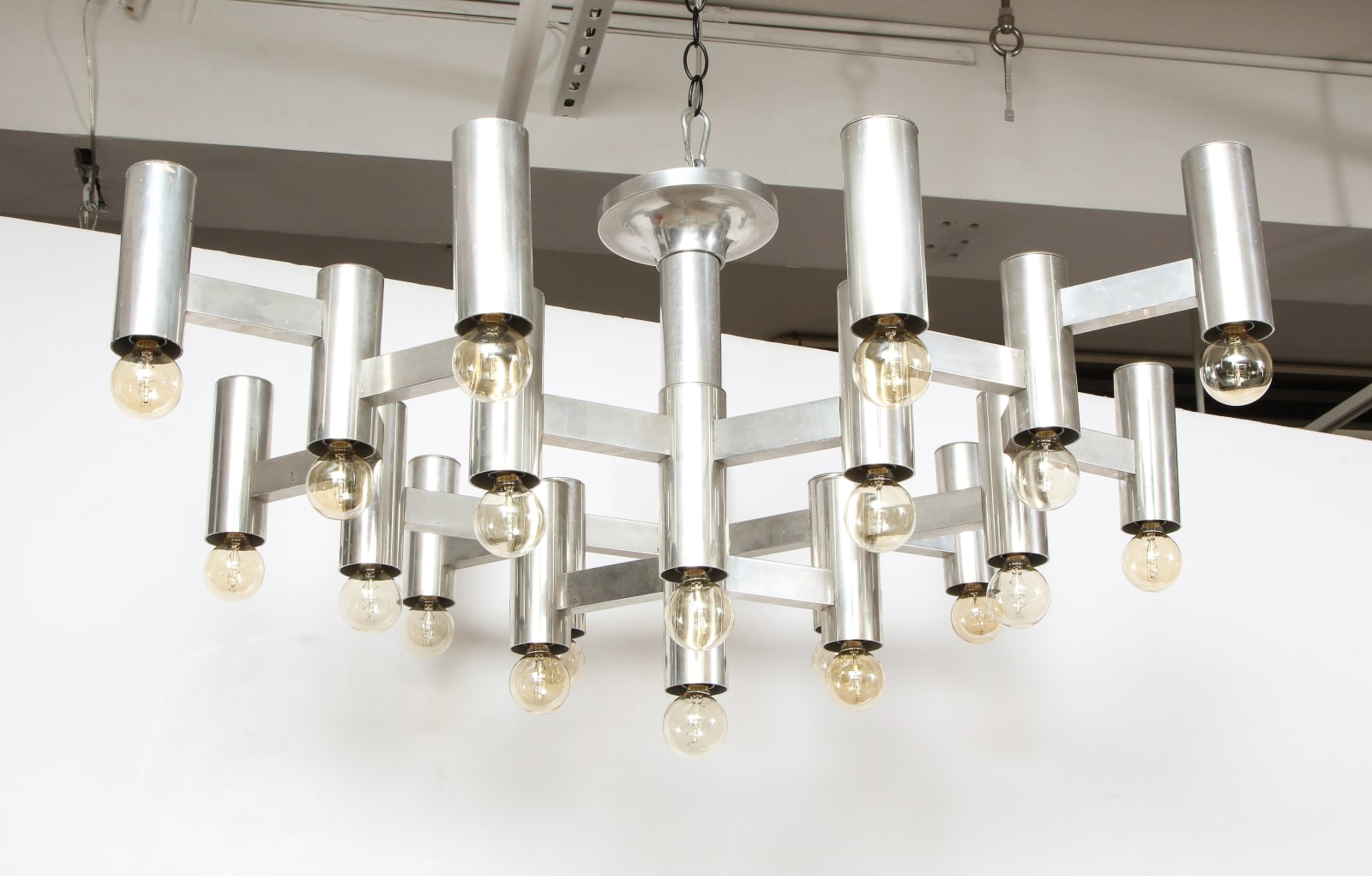 Sciolari, Stainless Steel Alveolus Chandelier