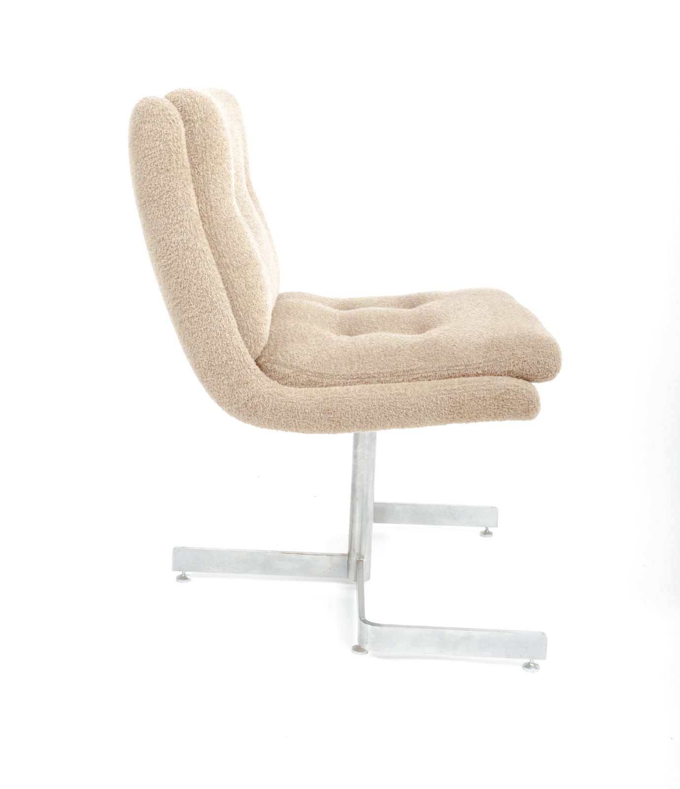 Raphael Raffel, Pair of Cream Boucle Lounge Chairs