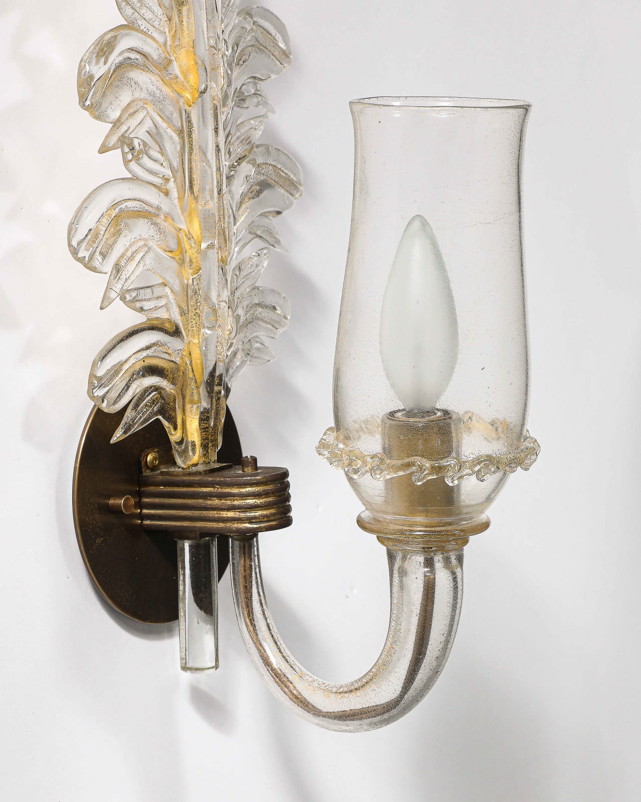 Seguso Verti D'Arte, Glass Sconces