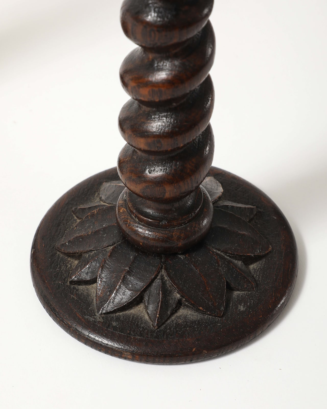 Pair of Barley Twist Candle Holders