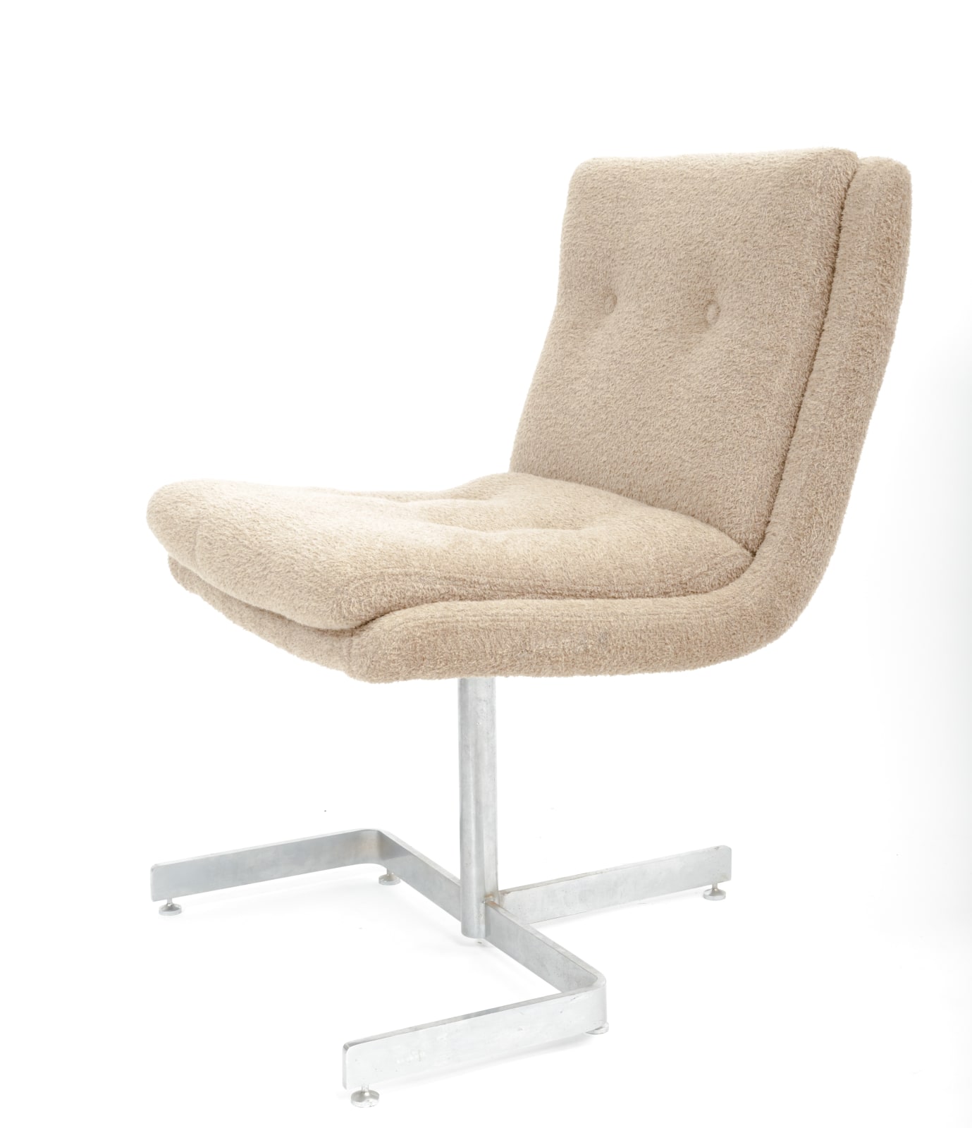 Raphael Raffel, Pair of Cream Boucle Lounge Chairs