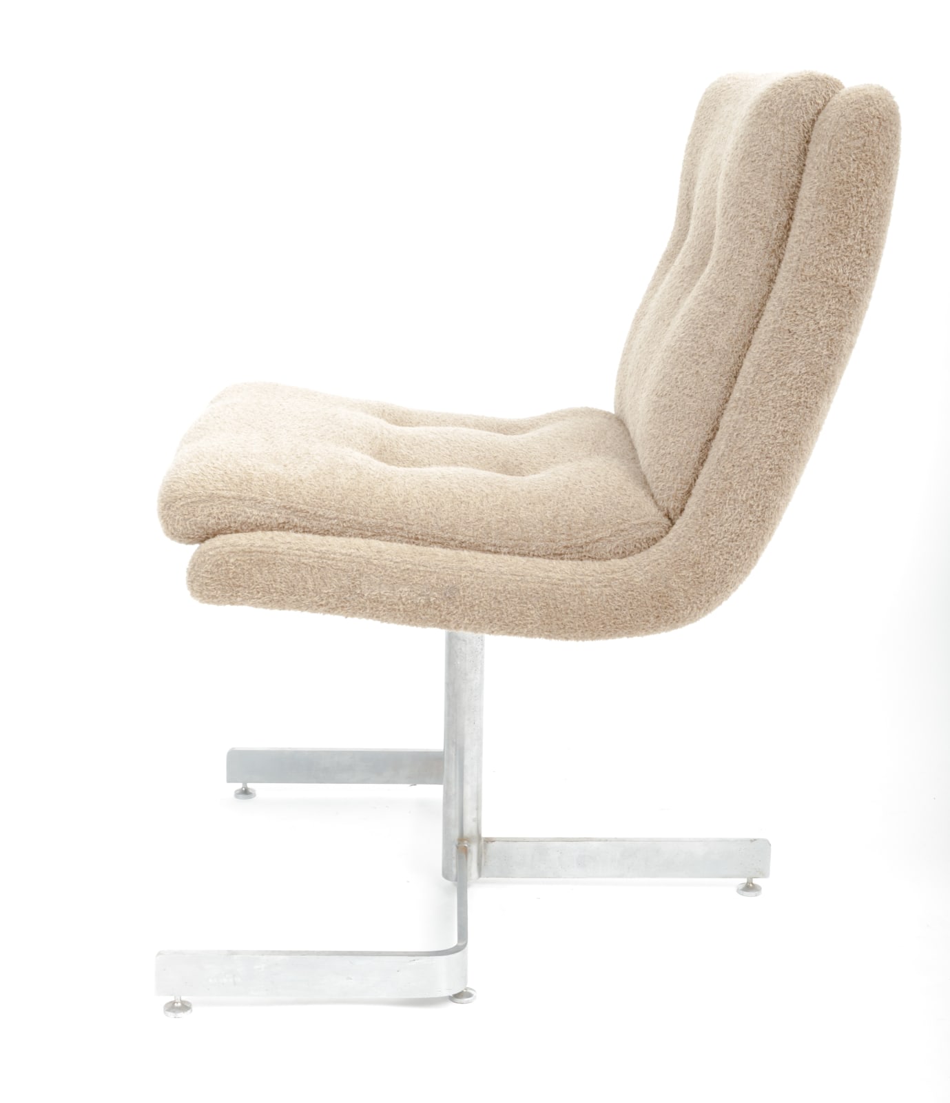 Raphael Raffel, Pair of Cream Boucle Lounge Chairs