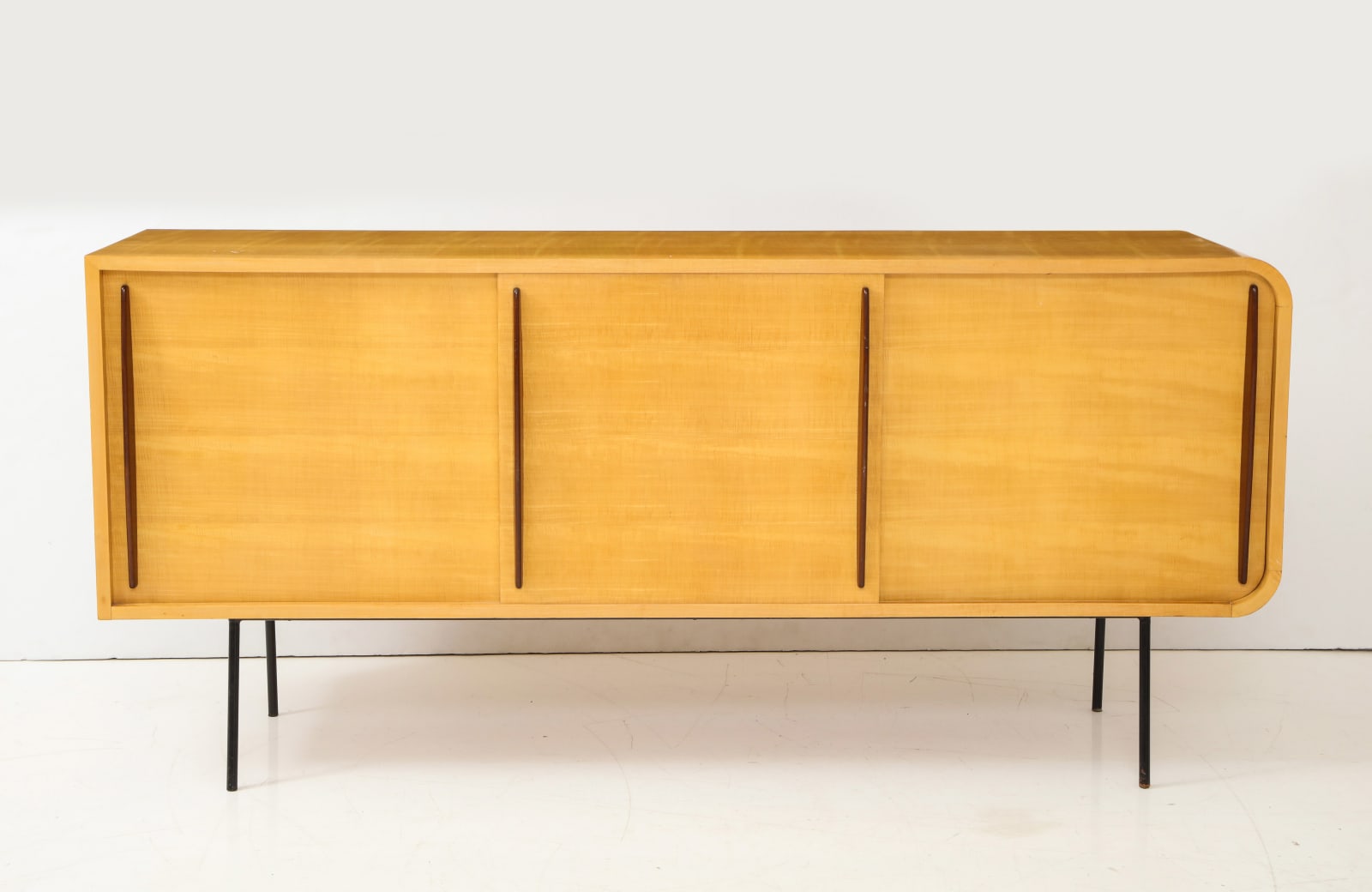 Raphael Raffel, Modernist Double Faced Sycamore Credenza