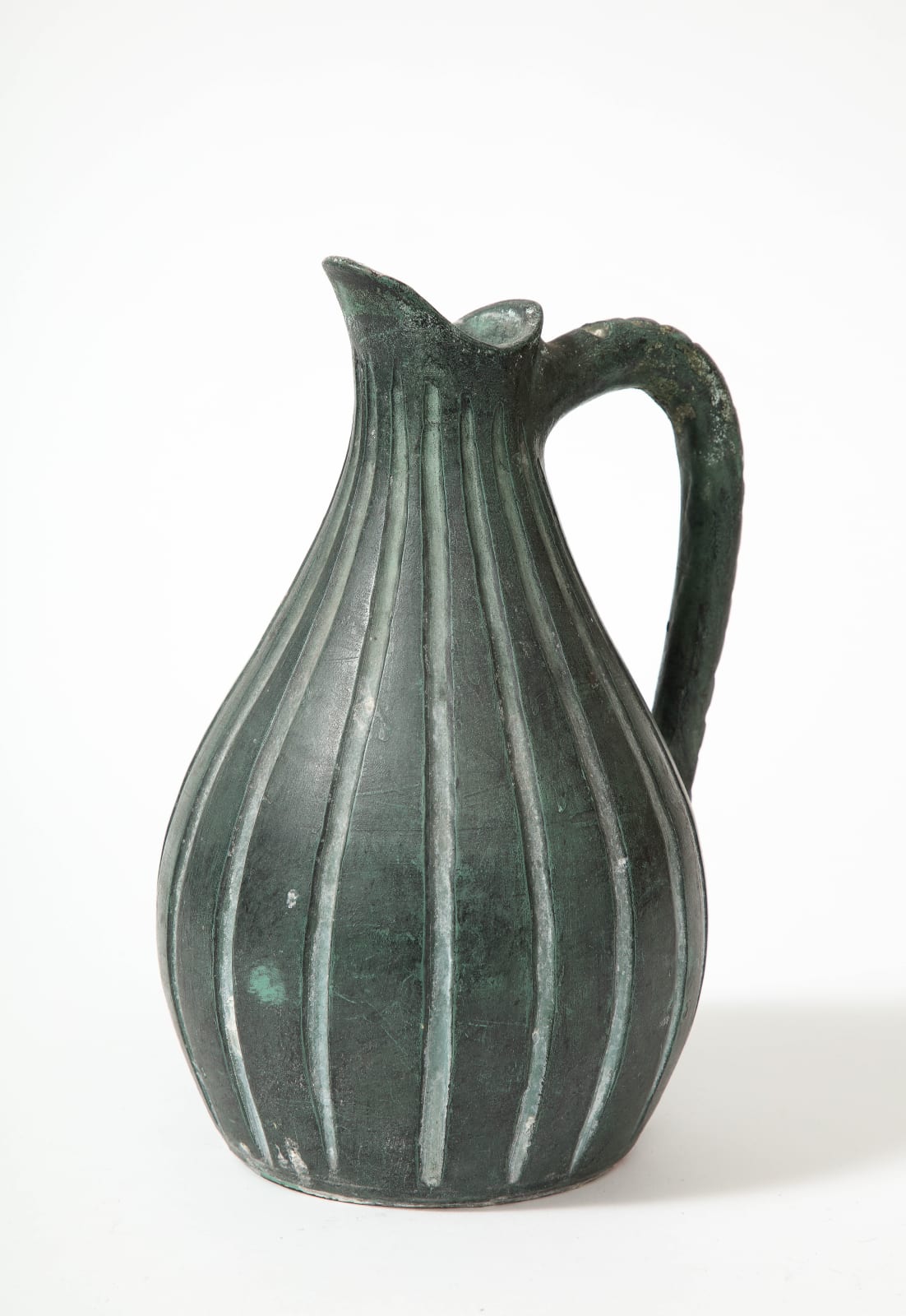 Green Ceramic Pitcher