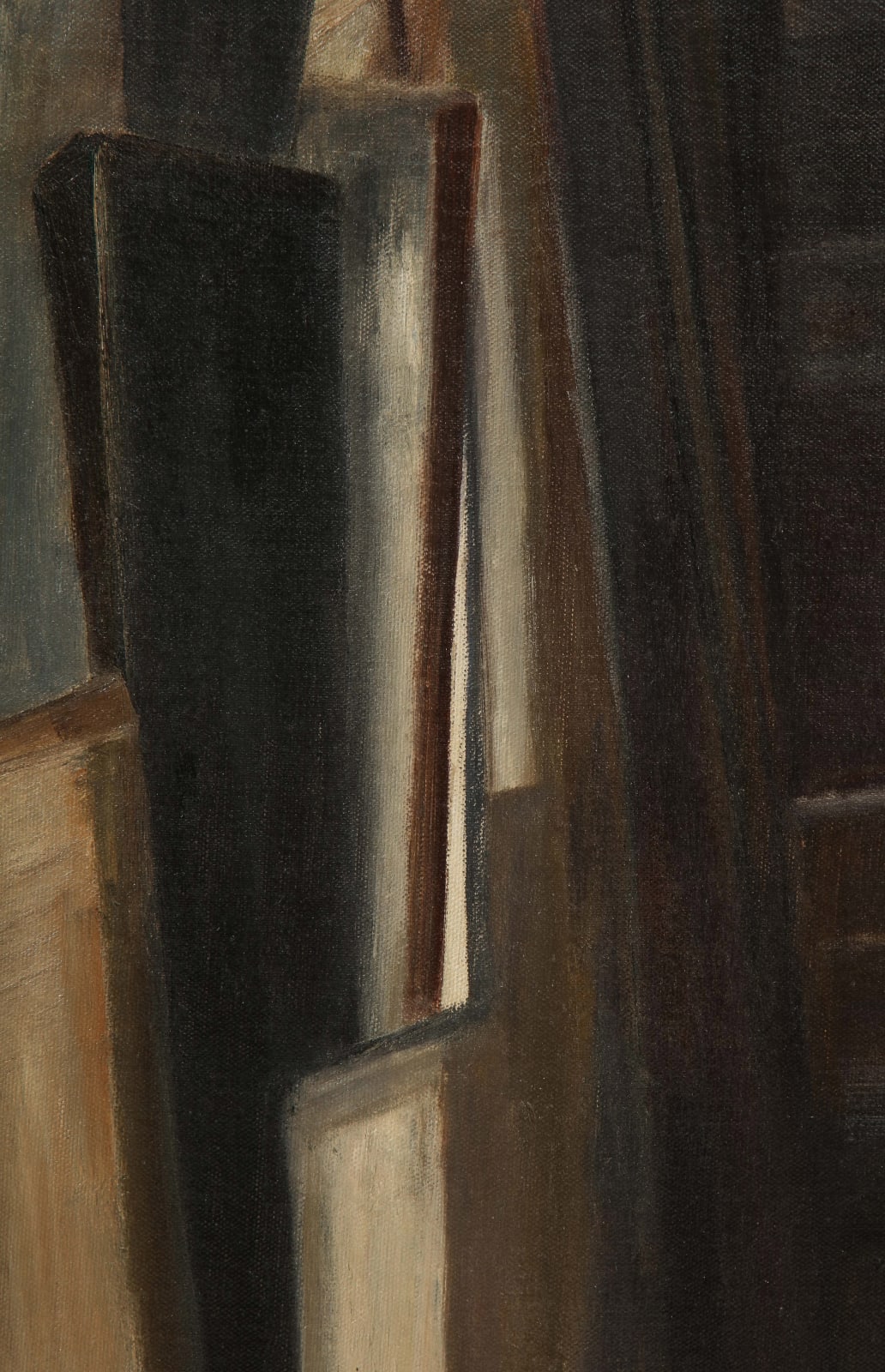 Untitled Black and Brown Modernist Painting