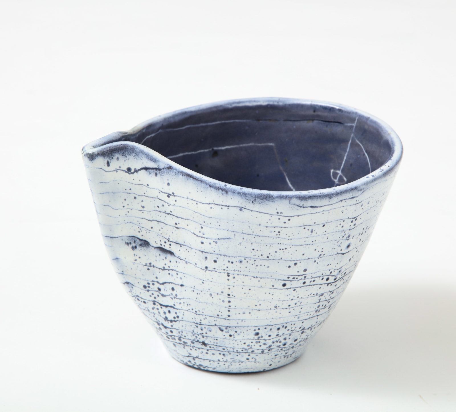 Mado Jolain, Blue and Mauve Ceramic Cup