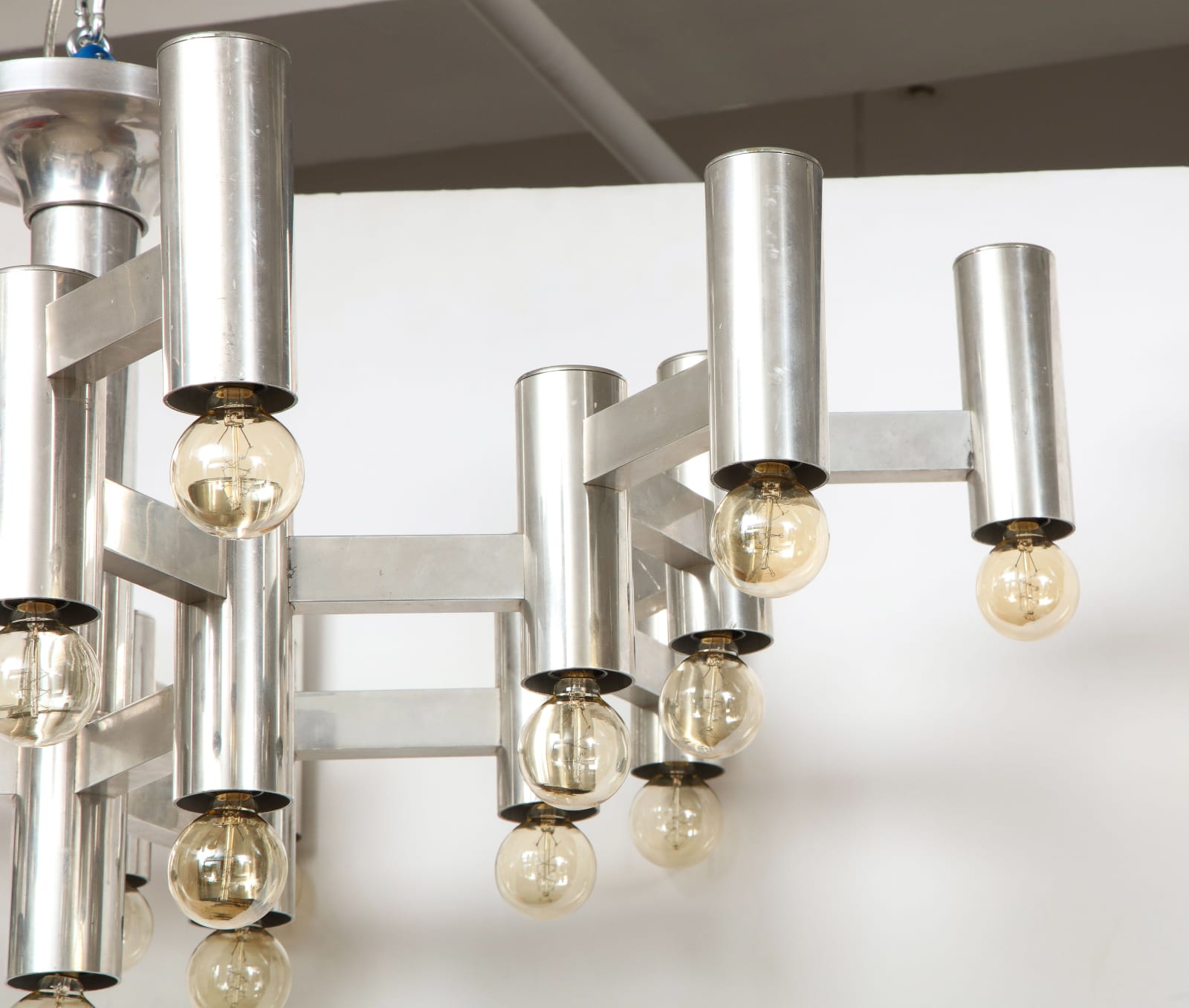 Sciolari, Stainless Steel Alveolus Chandelier