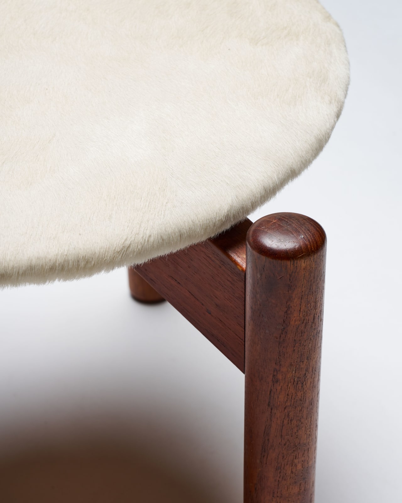 Uno & Östen Kristiansson for Luxus, Vintage Tripod Stool