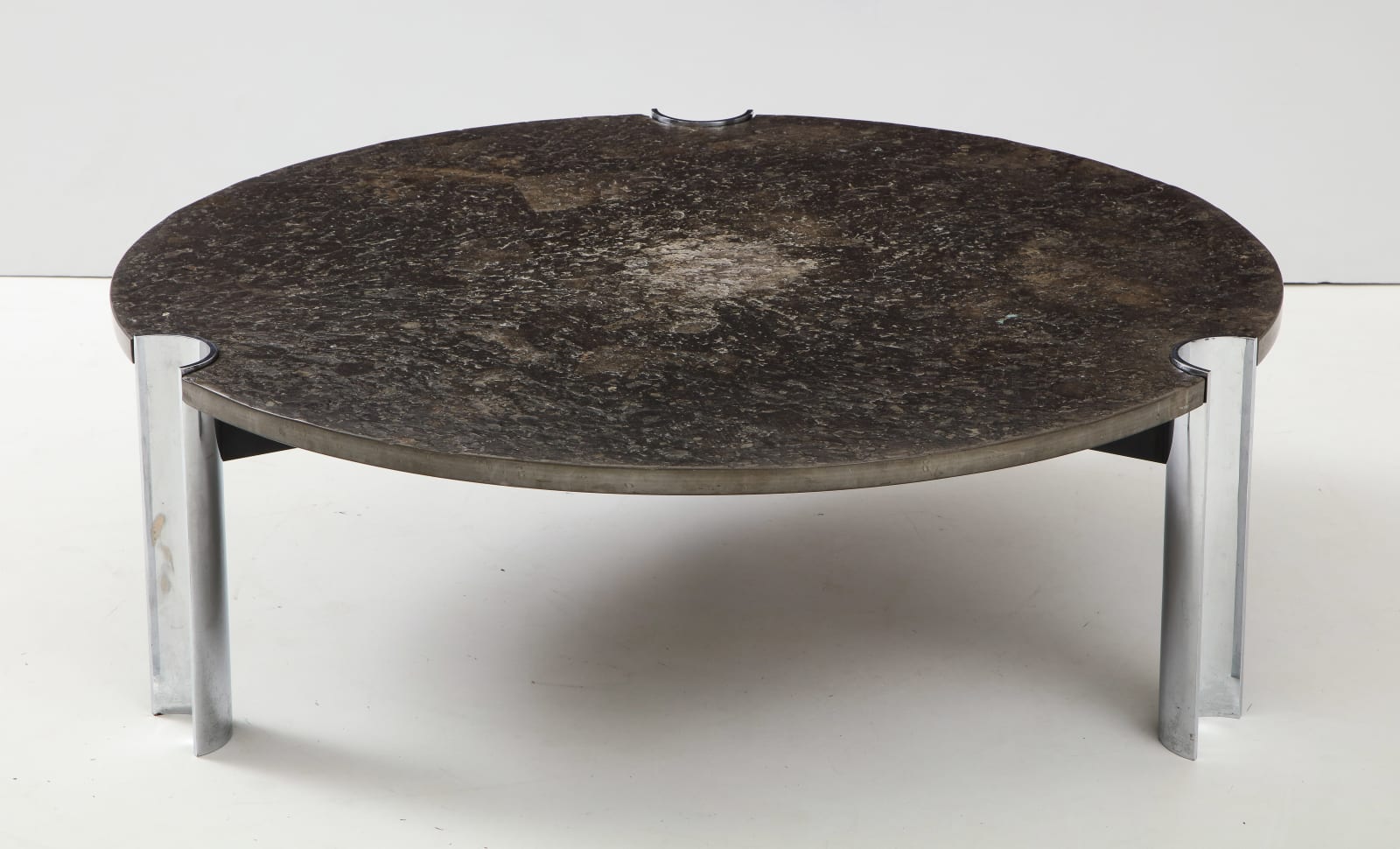 Mid-Century Coffee Table with Fossils