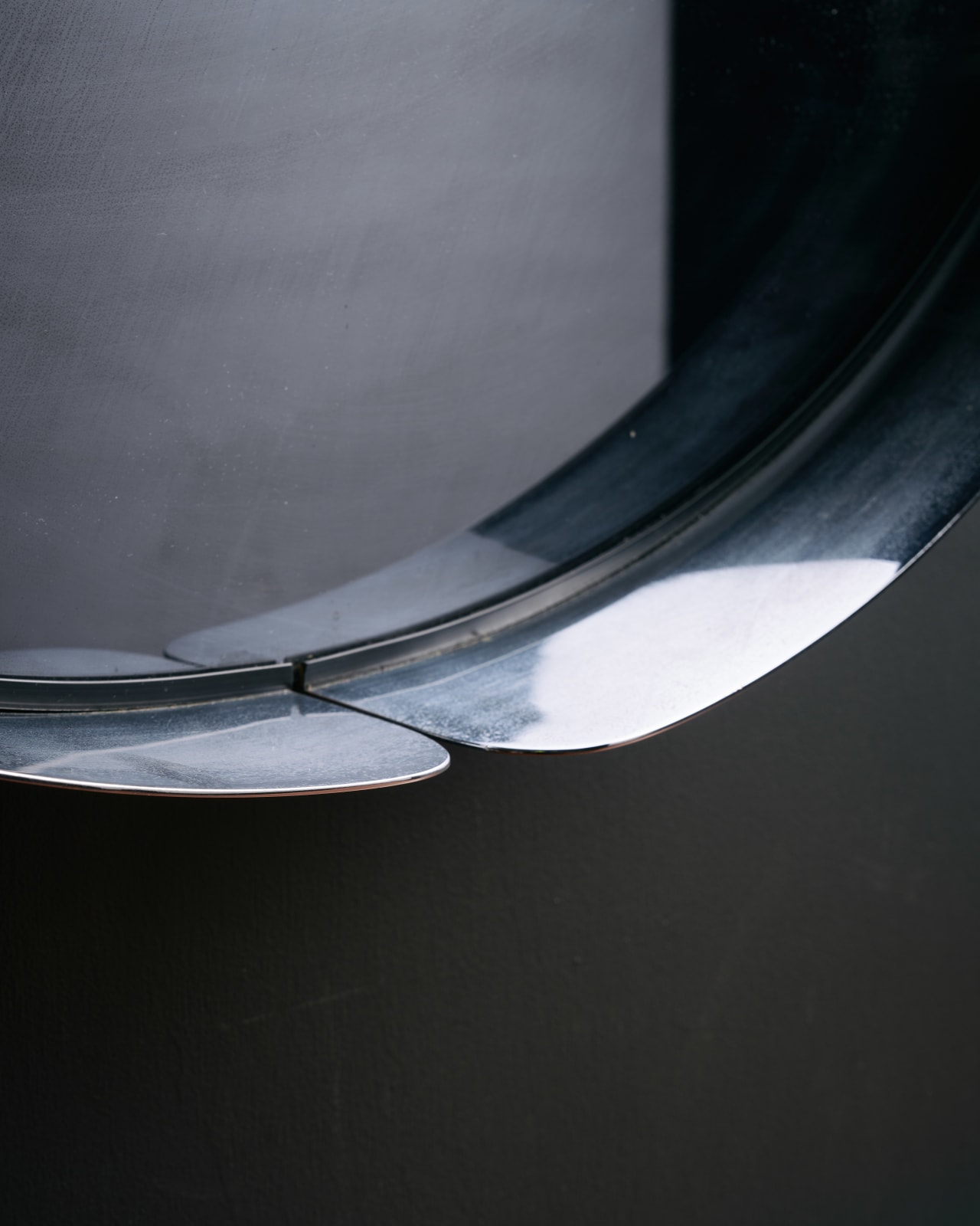 Patinated Steel Mirror