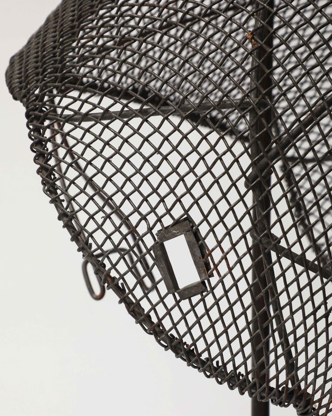 Antique Fencing Mask on Stand