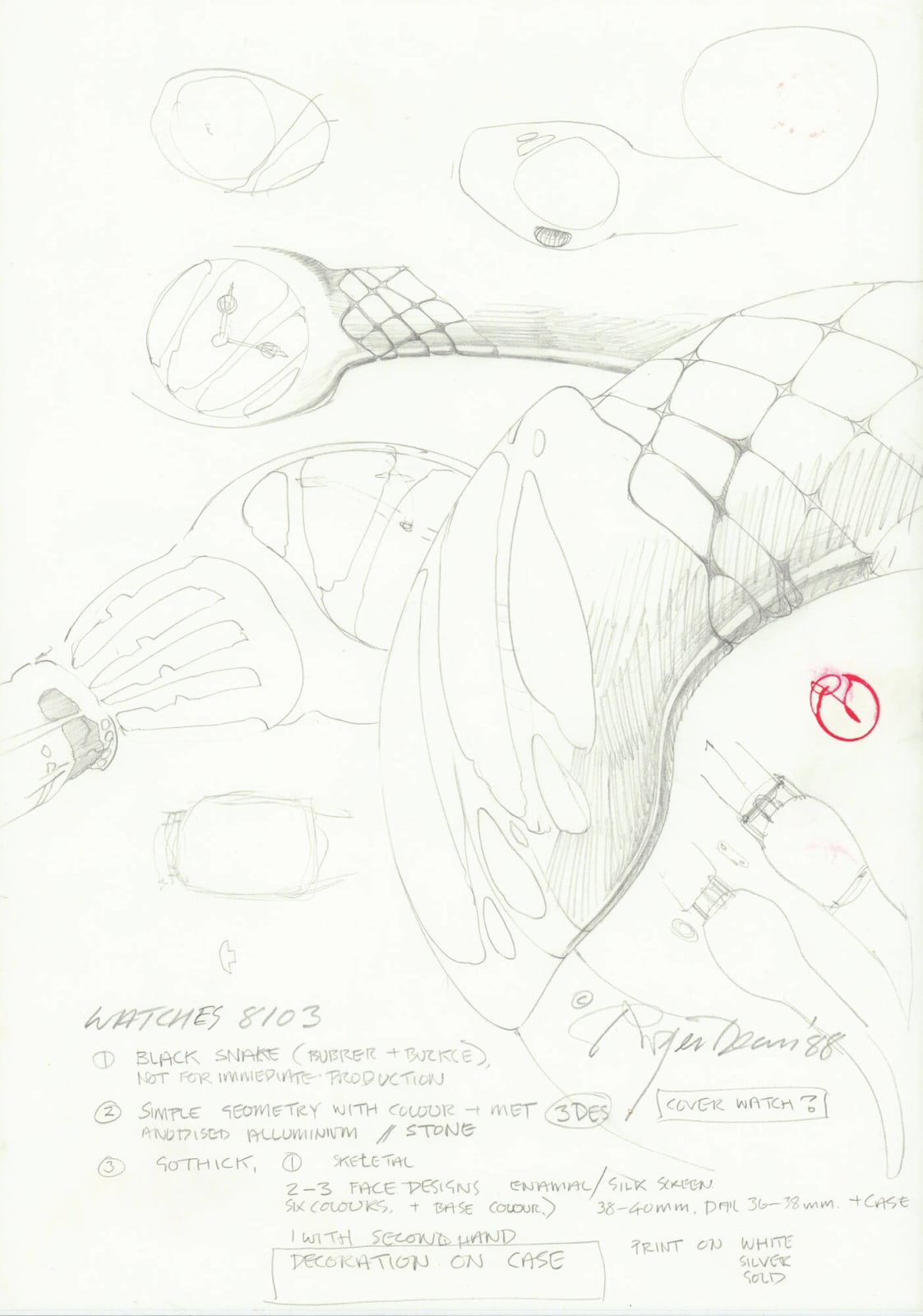 Roger Dean, WATCHES 8103, 1988