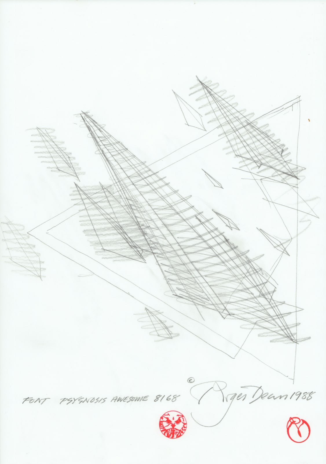 Roger Dean, FONT PSYGNOSIS AWESOME 8168, 1988