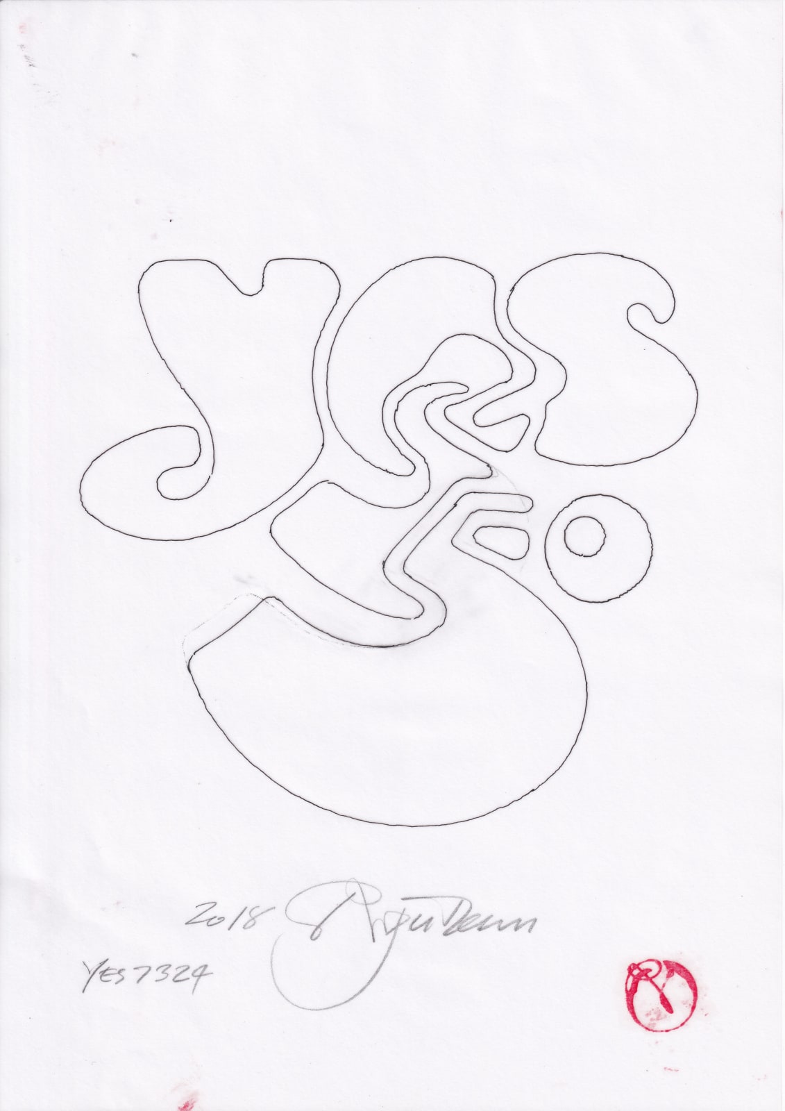 Roger Dean, YES 50TH LOGO - YES 7324, 2018