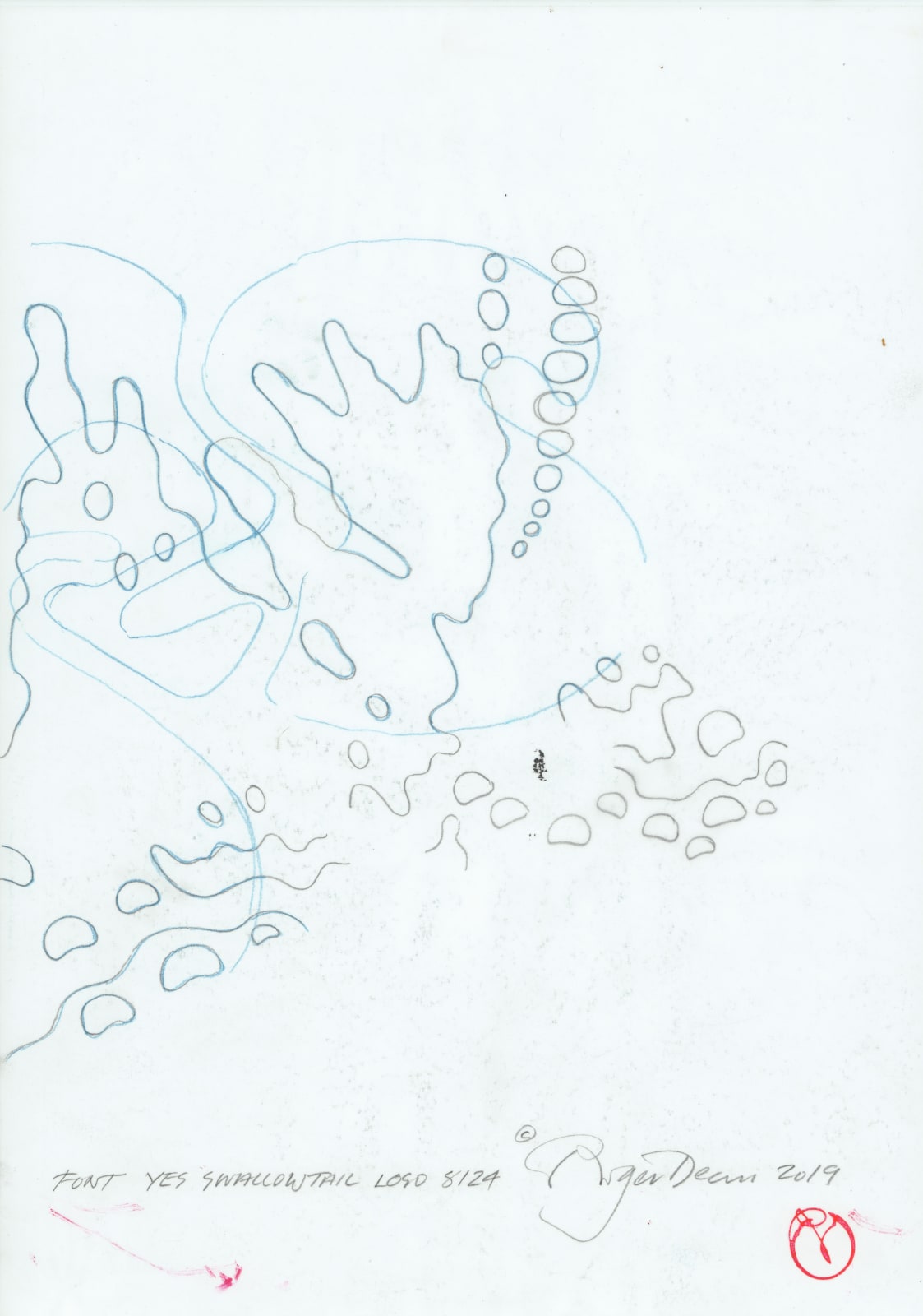 Roger Dean, FONT YES SWALLOWTAIL 8124, 2019
