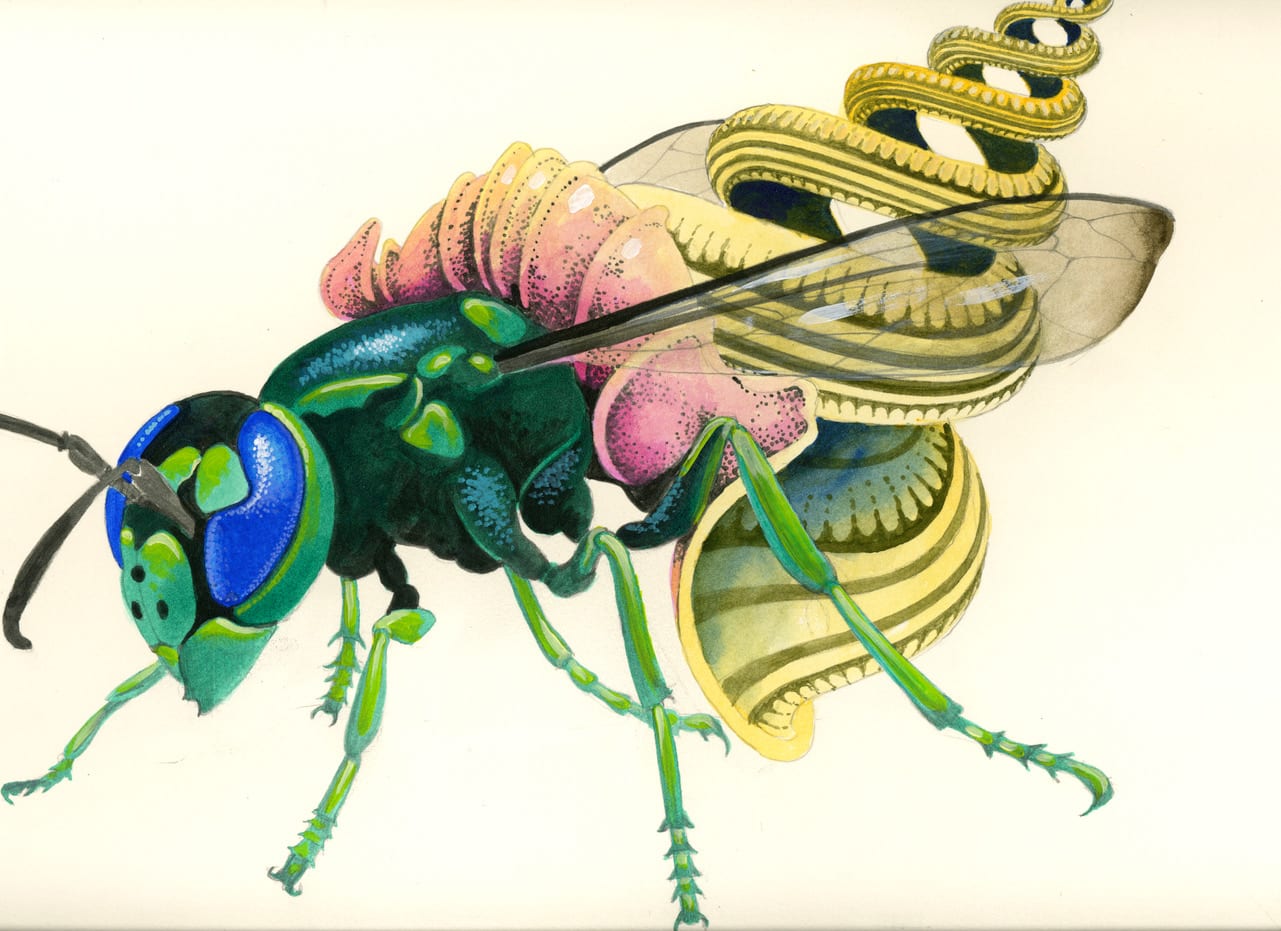 Roger Dean, THE GREEN WASP , 2020