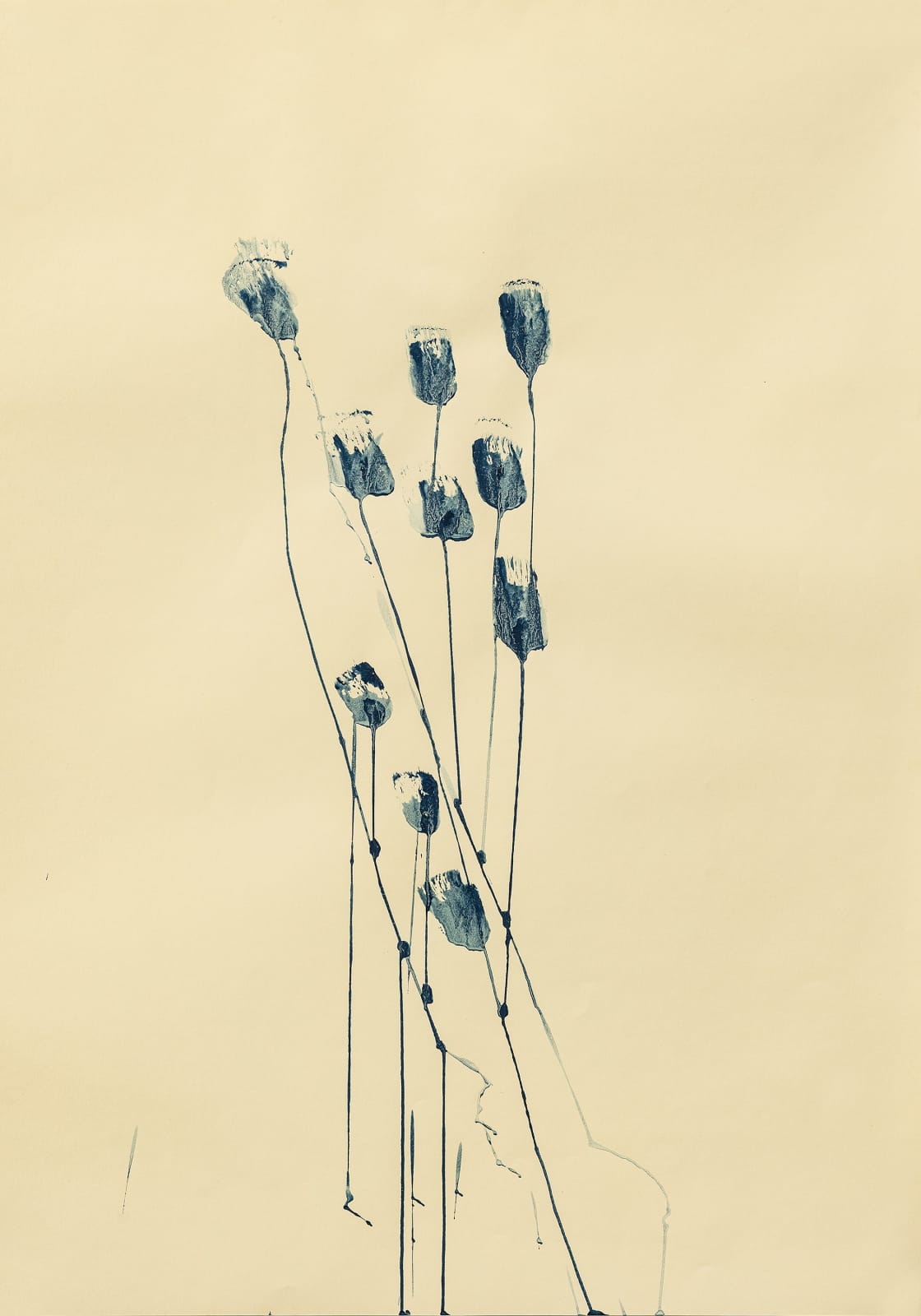 Mireille Gros, Planetary Plant (Blue) I, 2023