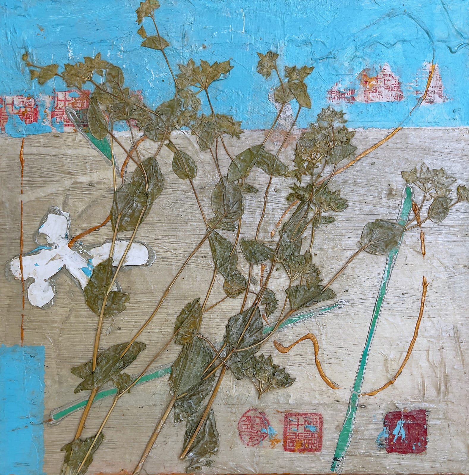 Canal Cheong Jagerroos, Leaves & Flowers II, 2023