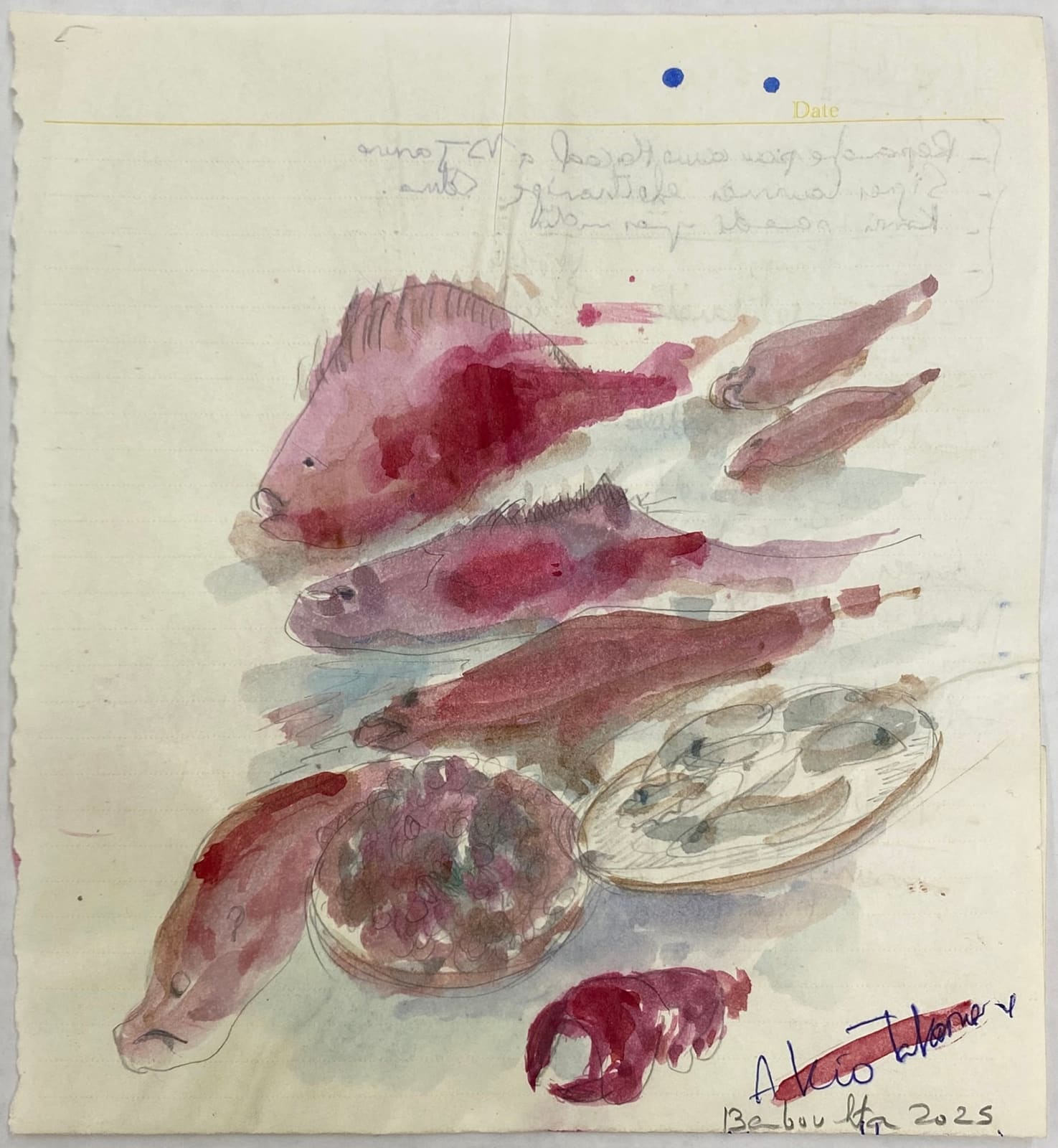 Amina Benbouchta, Les Poissons (The Fish), 2025