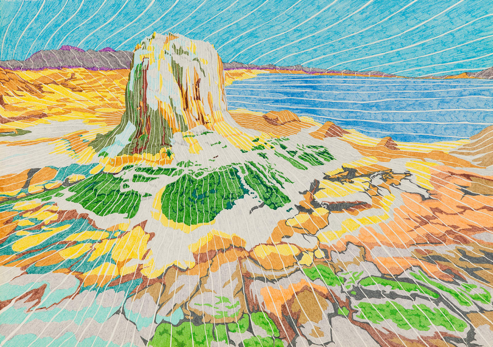 Serminaz Barseghian, A Familiar Landscape on Earth I, 2023