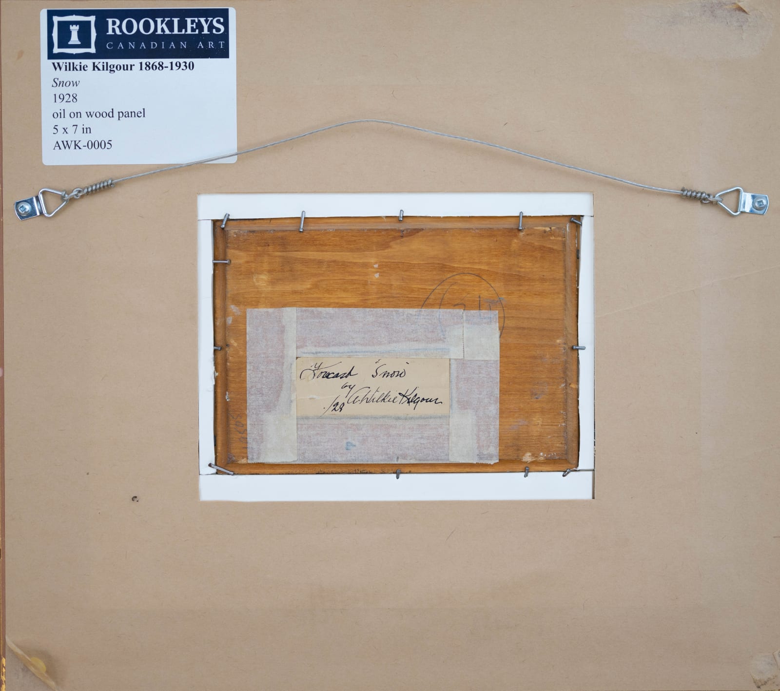 Wilkie Kilgour, Snow, 1928