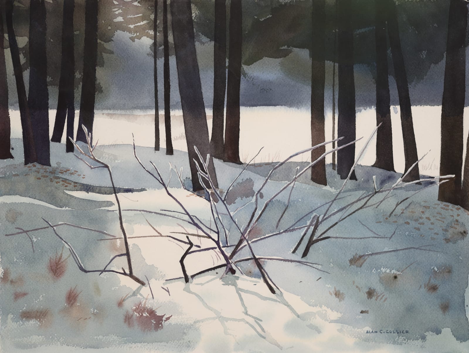 Alan Collier, Beside Big Horn River, AB, 1978