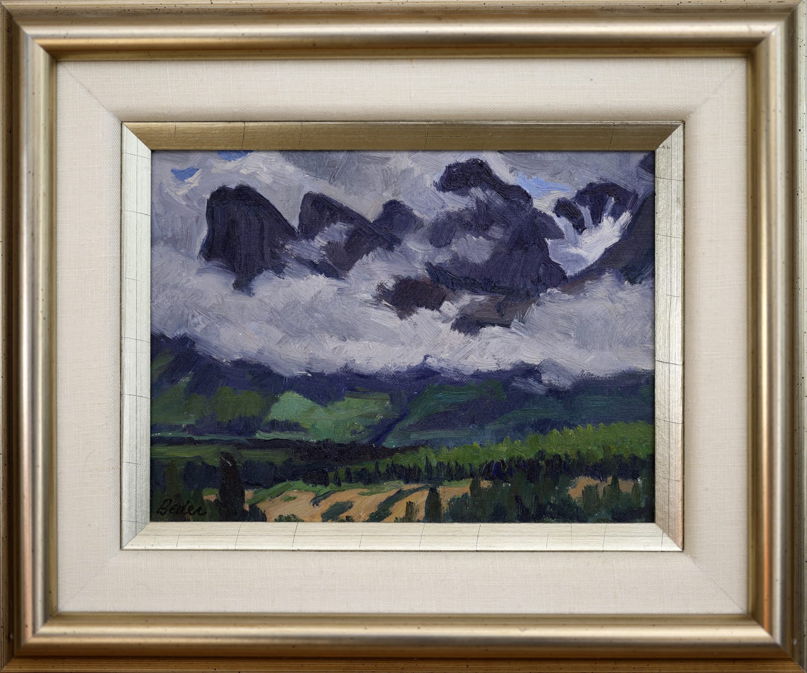 Jack Beder, Low Clouds, Saddle Mountain, Lake Louise, 1970