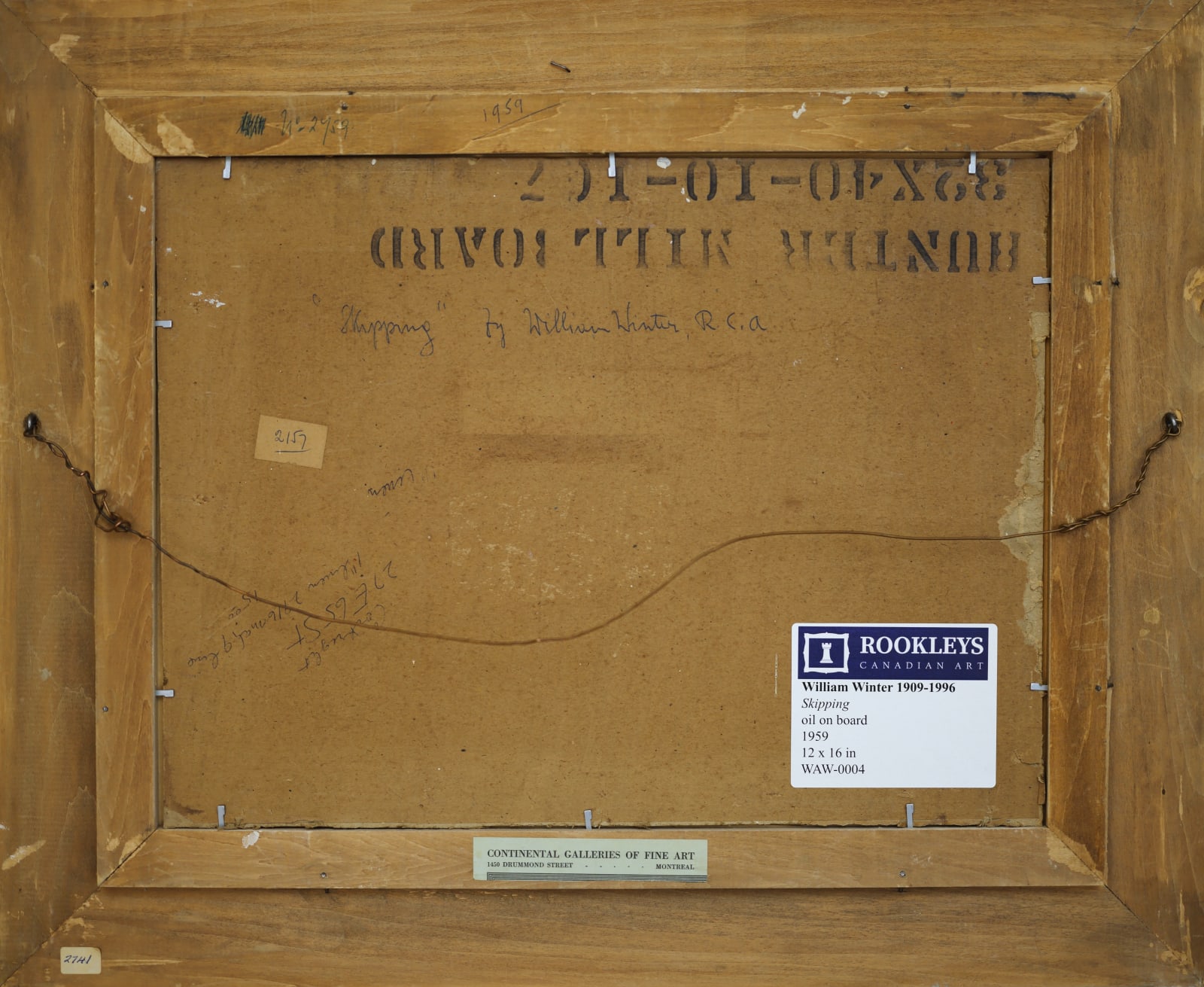 William Winter, Skipping, 1959