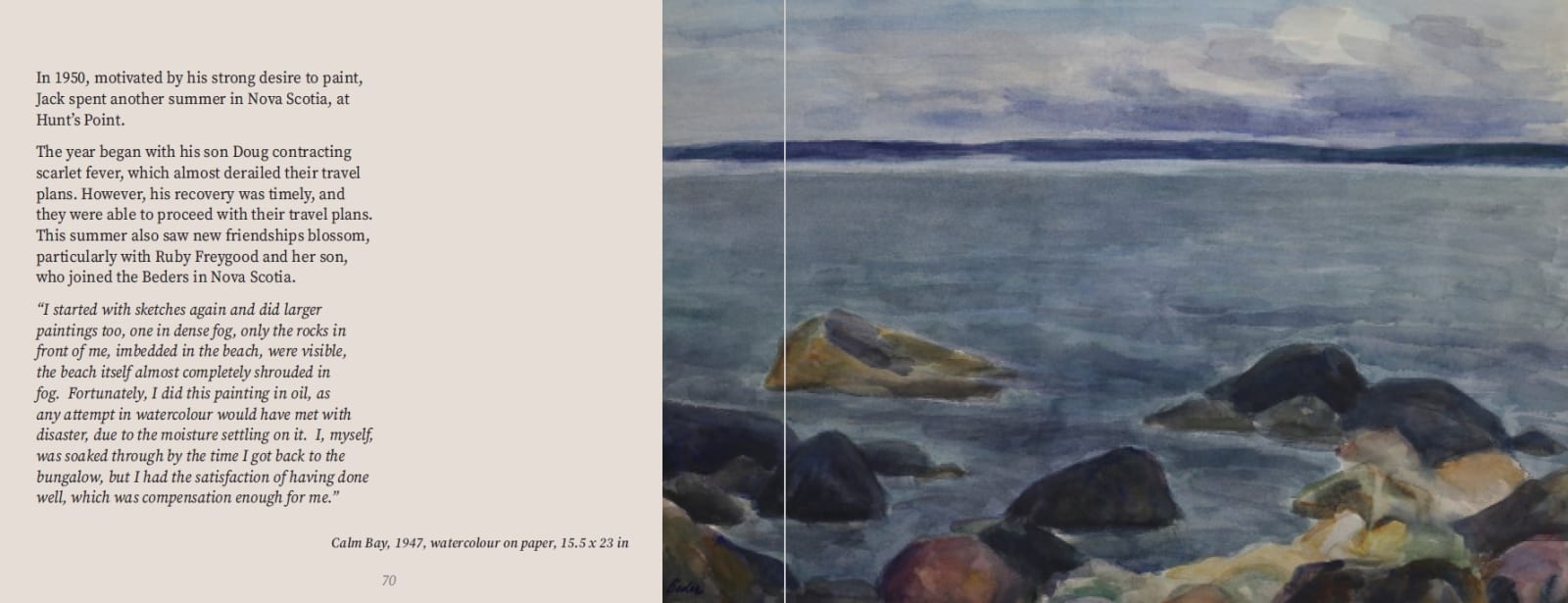 Jack Beder, Calm Bay, 1947