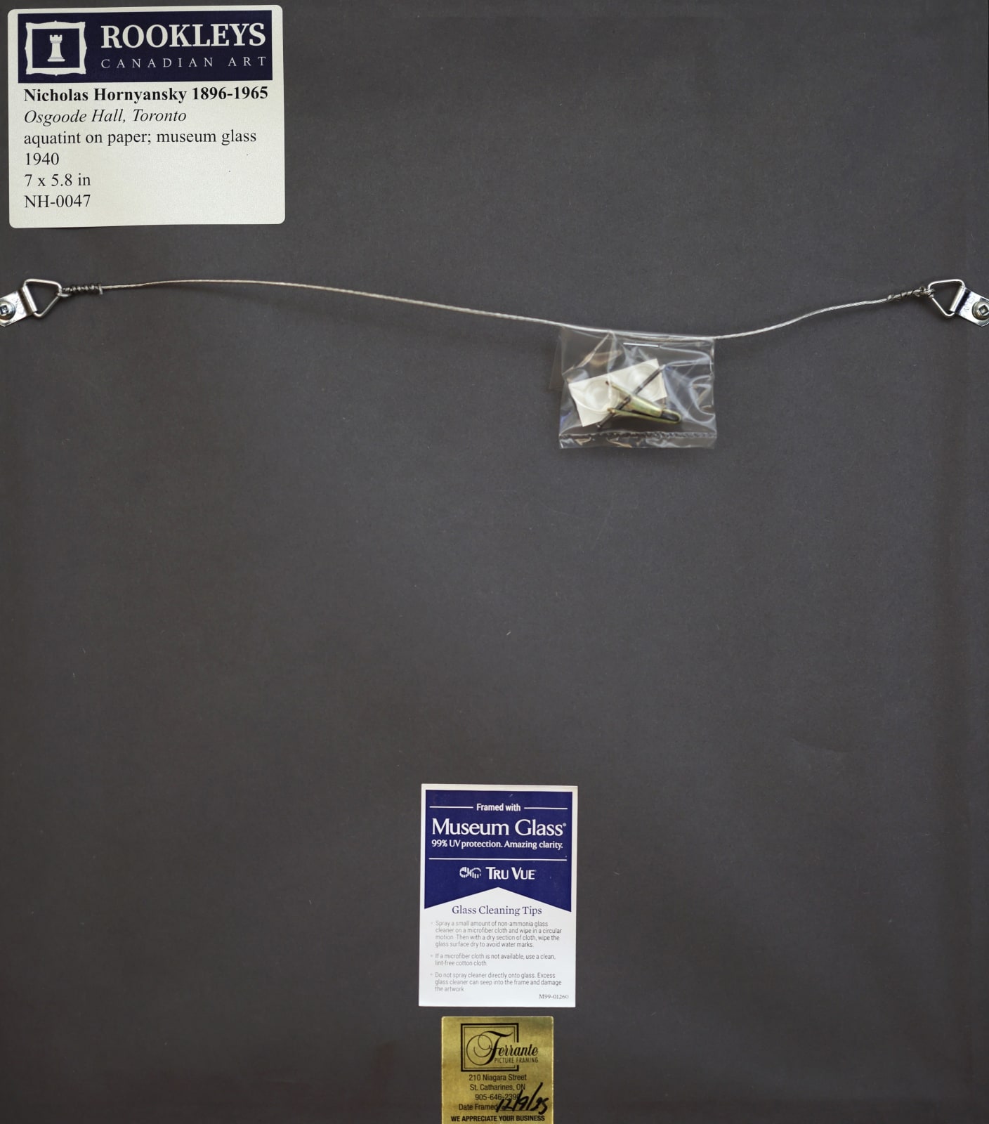 Nicholas Hornyansky, Osgoode Hall, Toronto, 1940