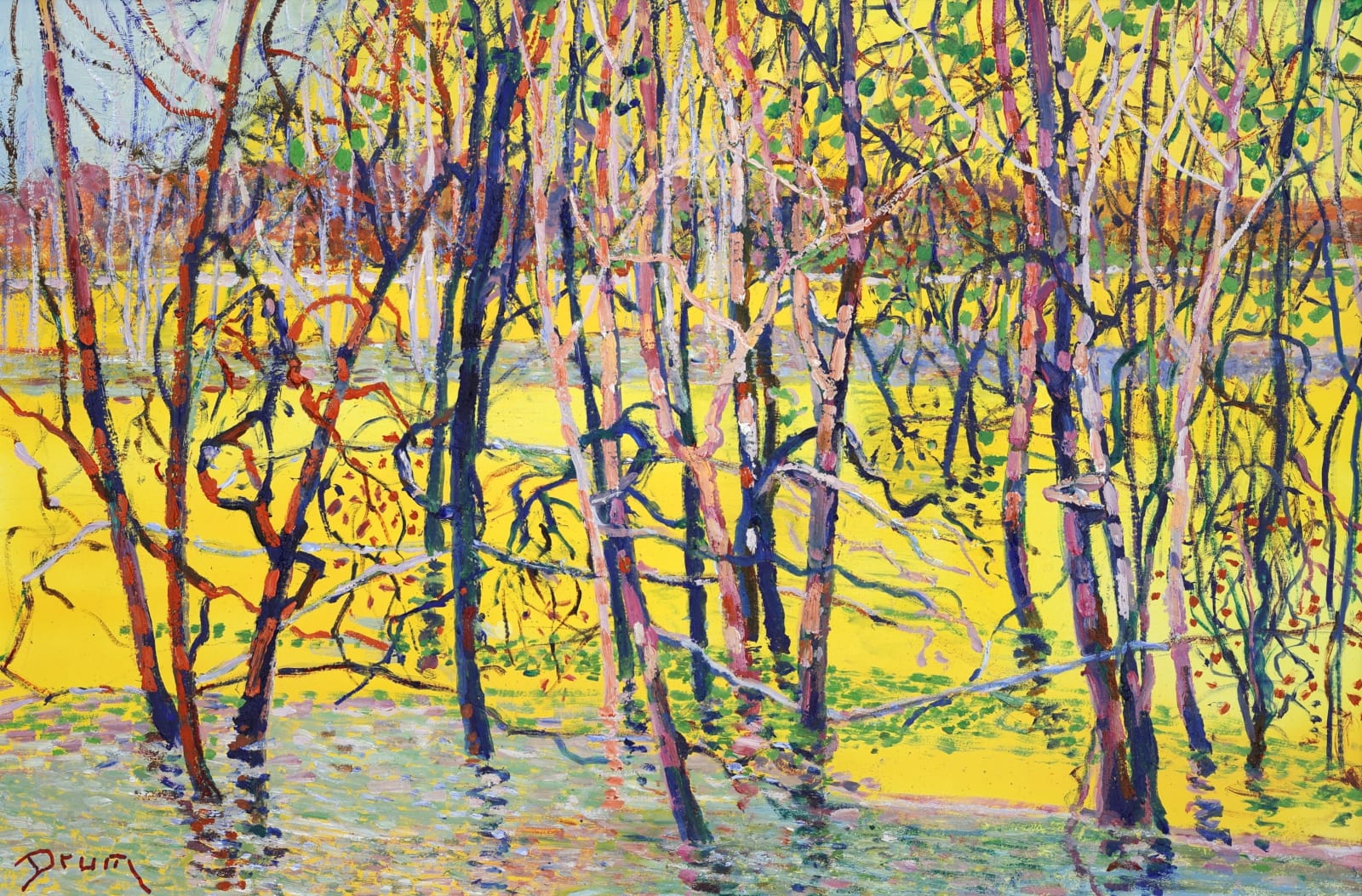 David Drum, Flooded Trees, 2024