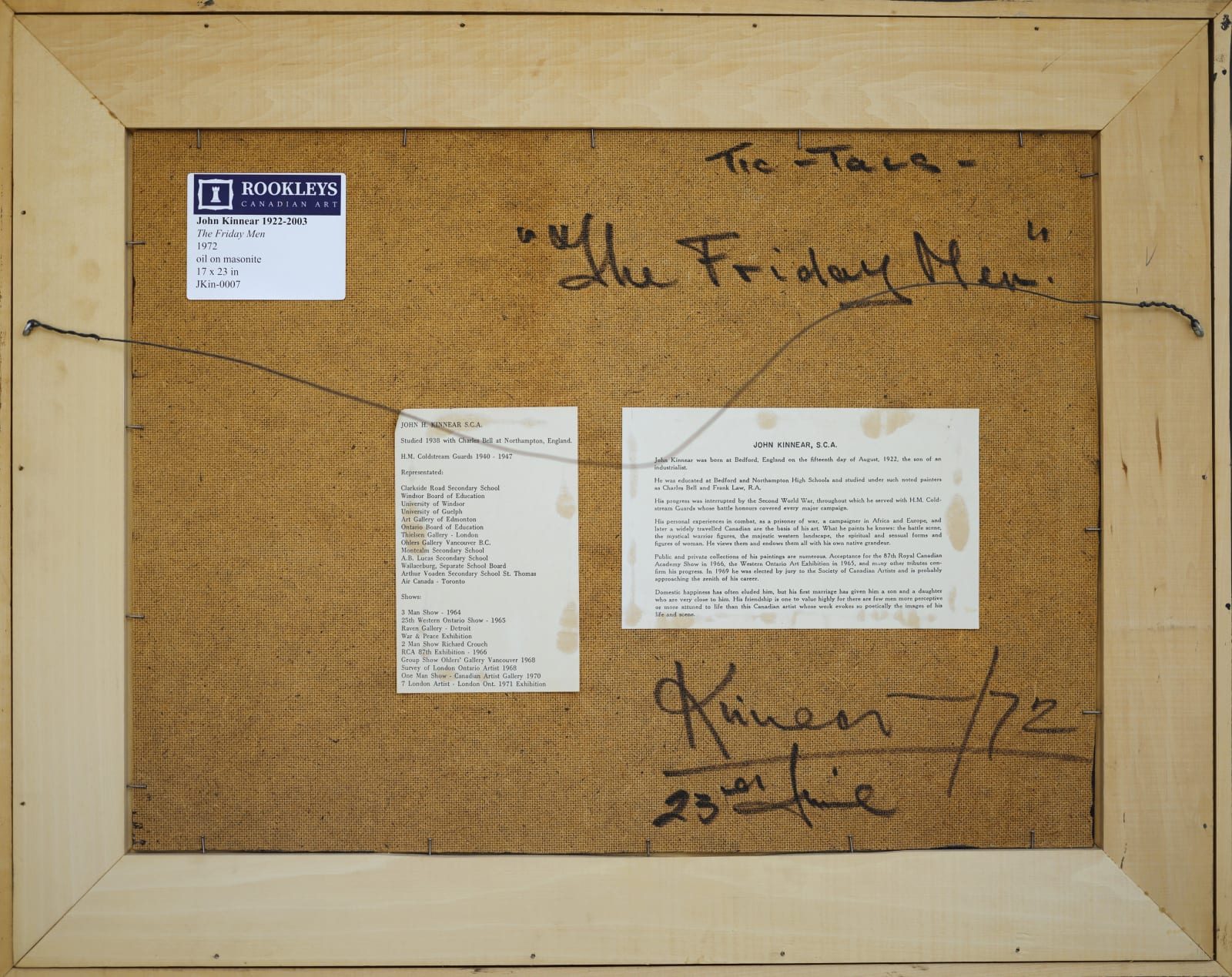 John Kinnear, The Friday Men, 1972