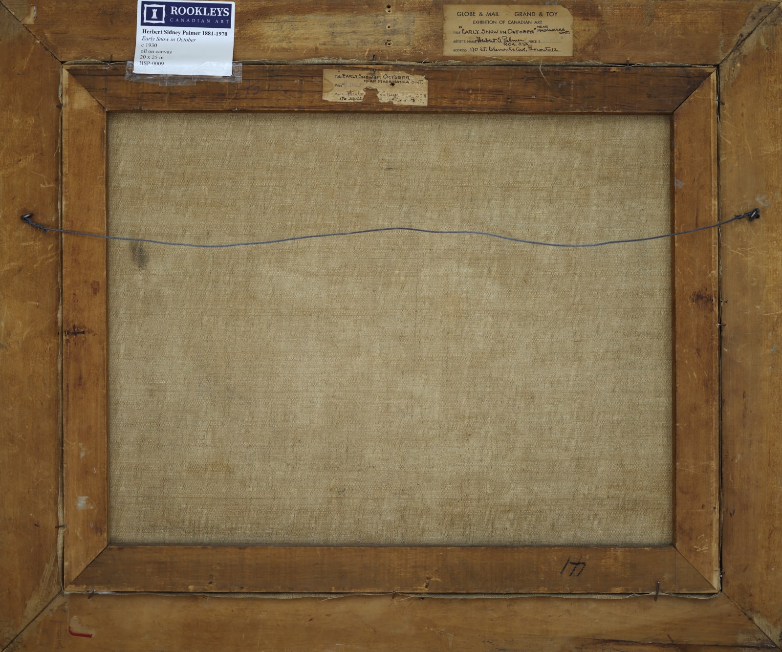 Herbert Sidney Palmer, Early Snow in October, c 1930