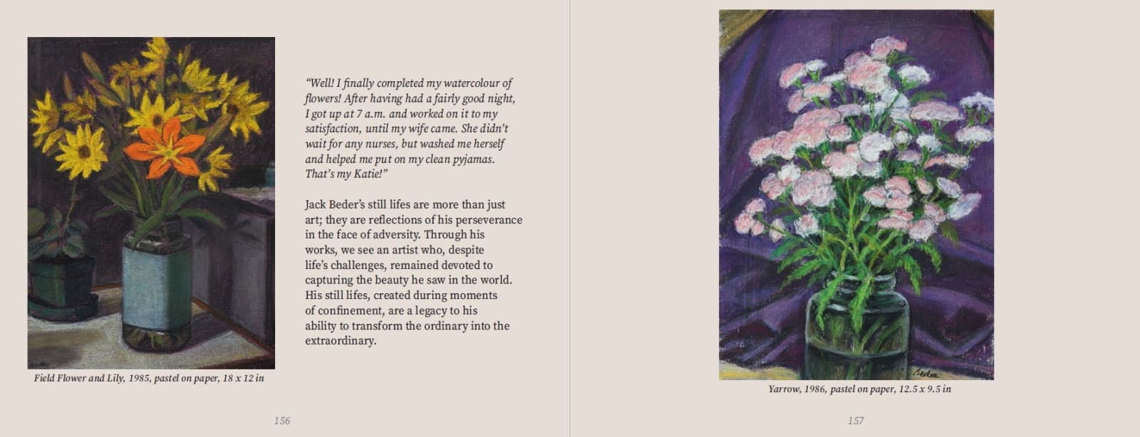 Jack Beder, Field Flower and Lily, 1985