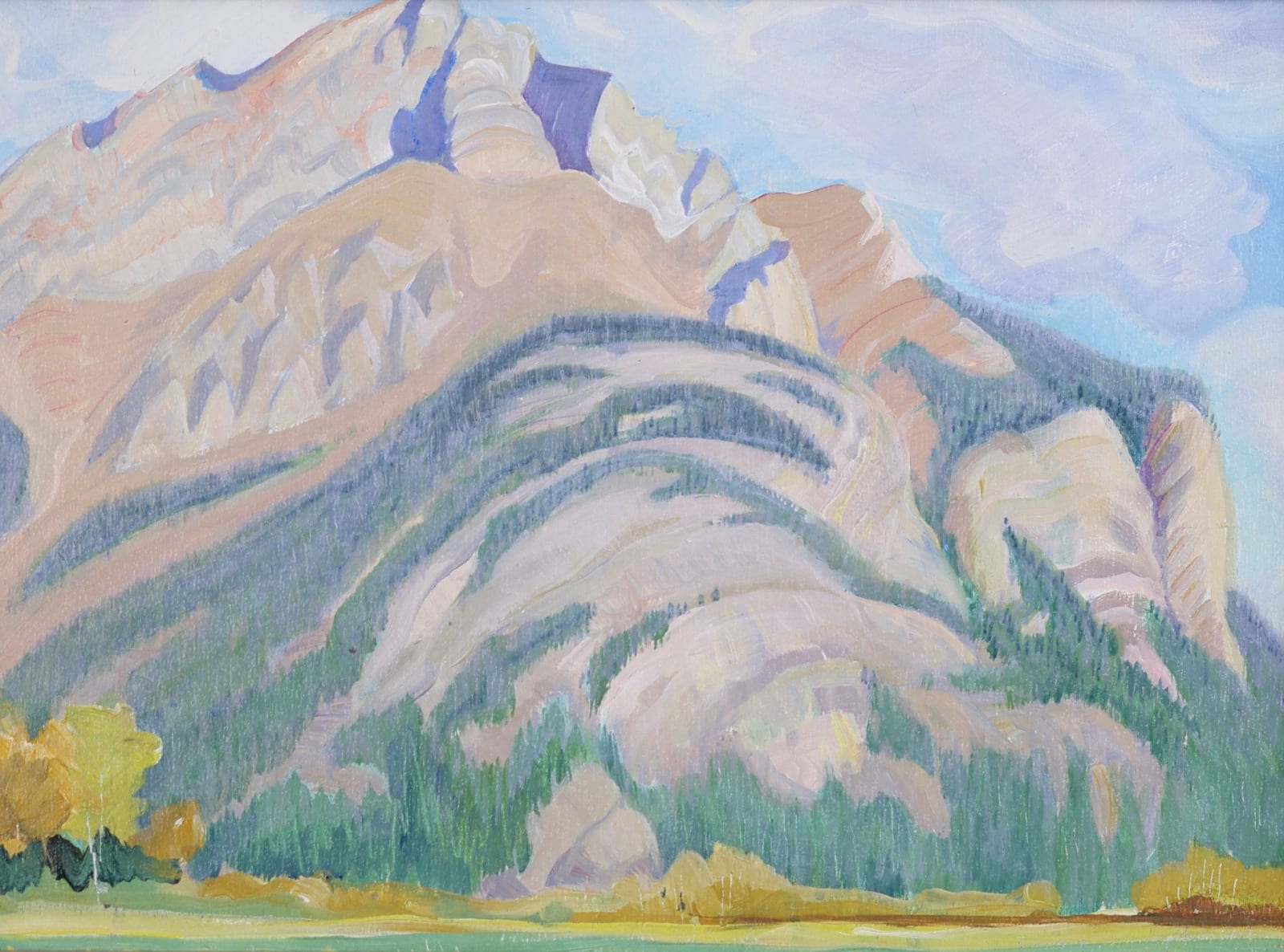 Doris McCarthy, Cascade Mountain Banff, 1976