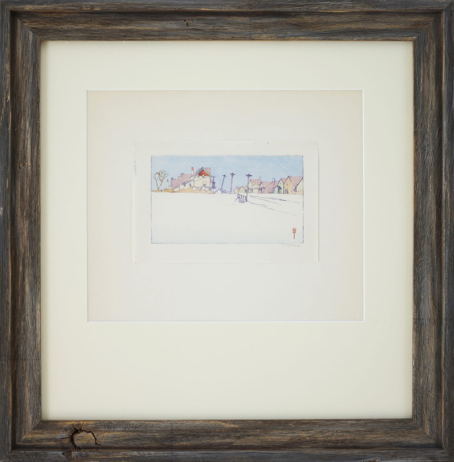 Walter Joseph Phillips, A Suburban Street, 1920